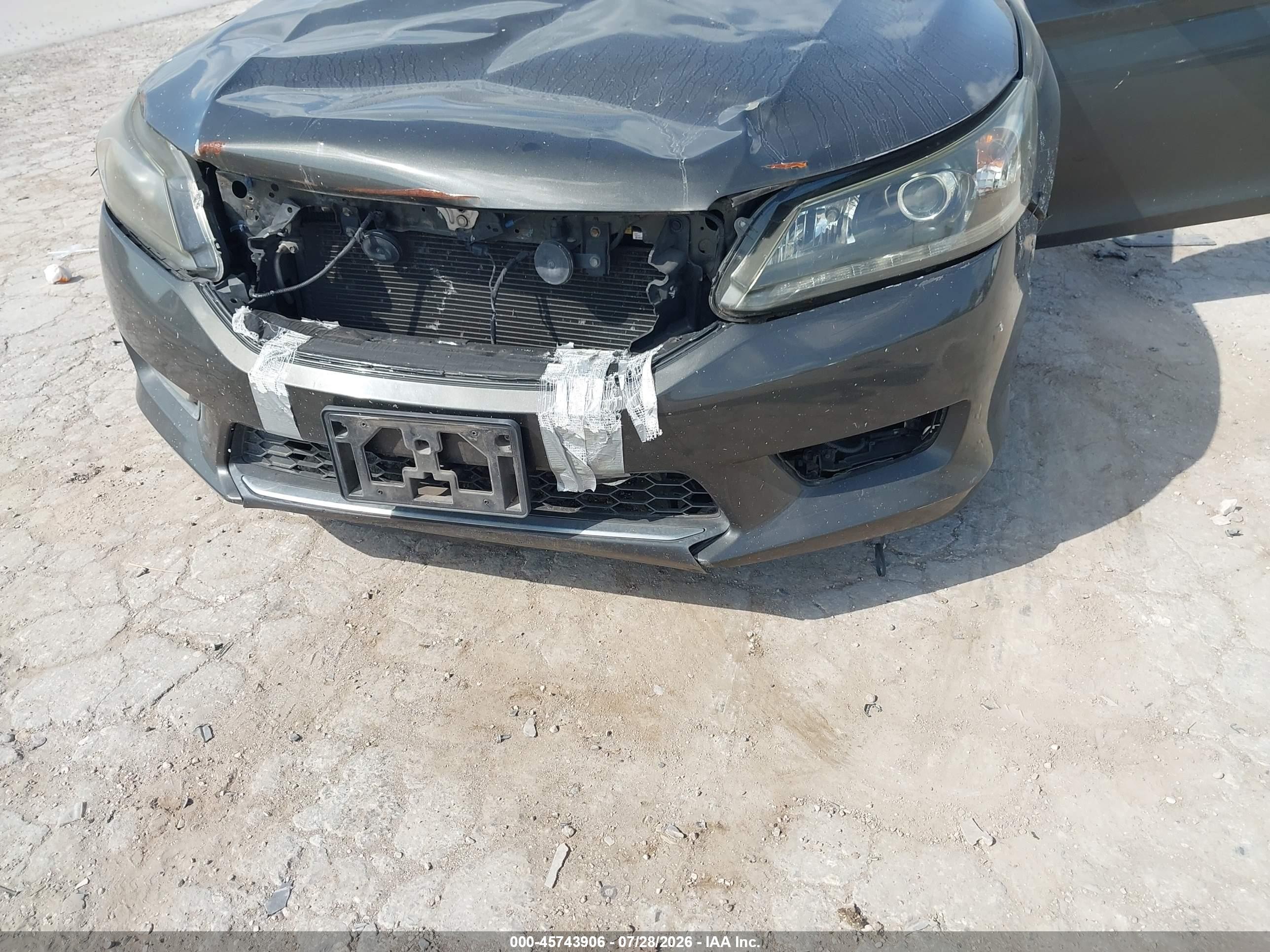 2015 Honda Accord Ex-l Серый vin: 1HGCR2F84FA128449
