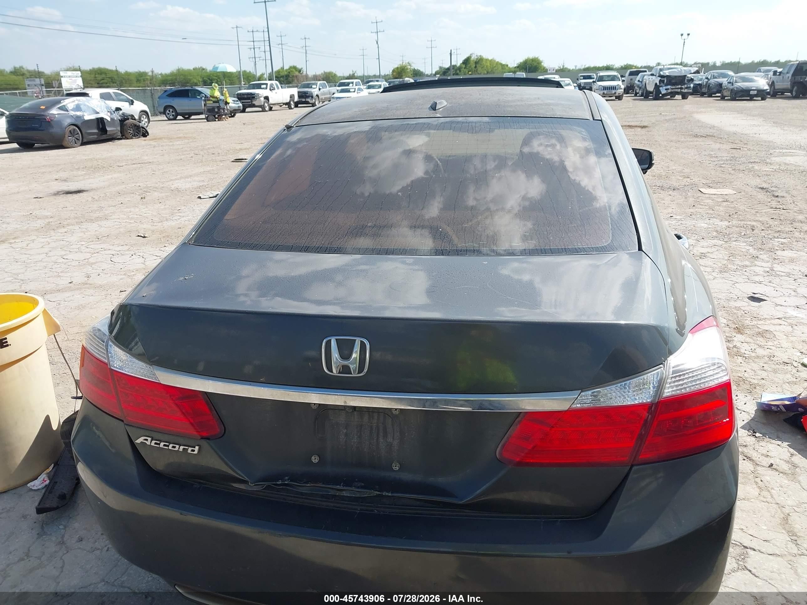 2015 Honda Accord Ex-l Серый vin: 1HGCR2F84FA128449