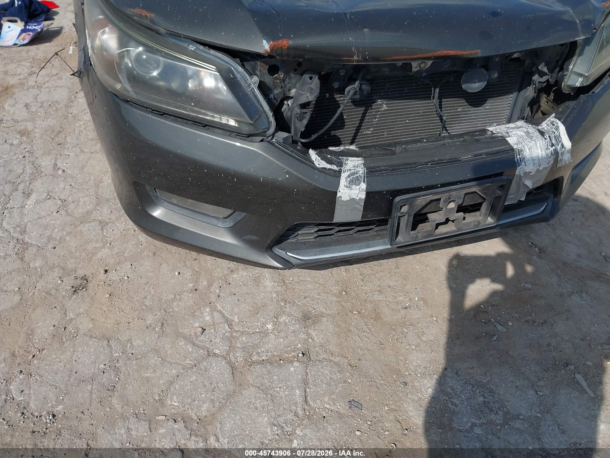 2015 Honda Accord Ex-l Серый vin: 1HGCR2F84FA128449