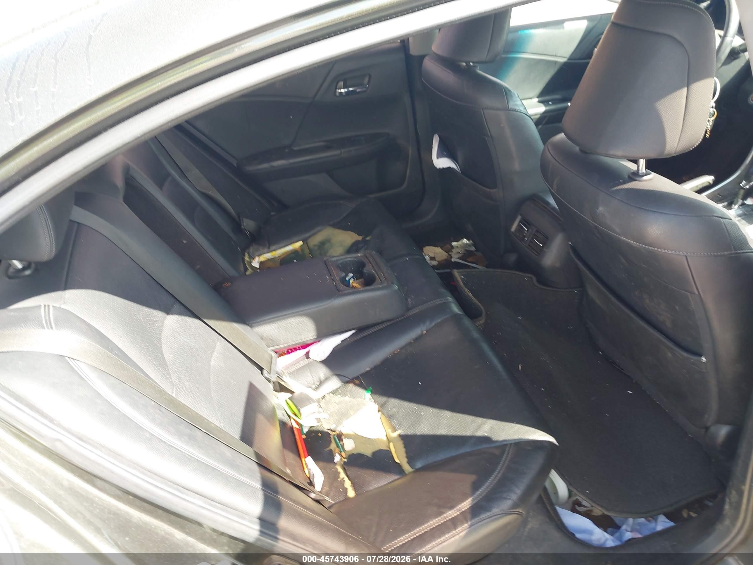 2015 Honda Accord Ex-l Серый vin: 1HGCR2F84FA128449