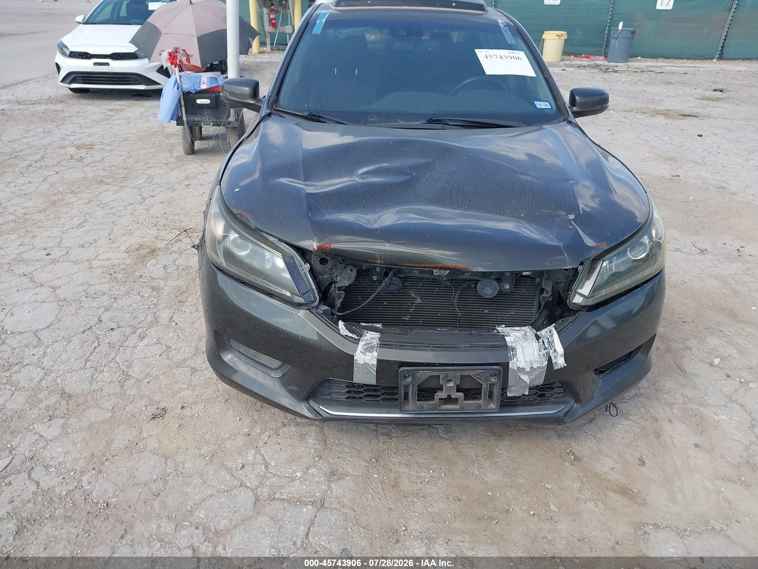 2015 Honda Accord Ex-l Серый vin: 1HGCR2F84FA128449