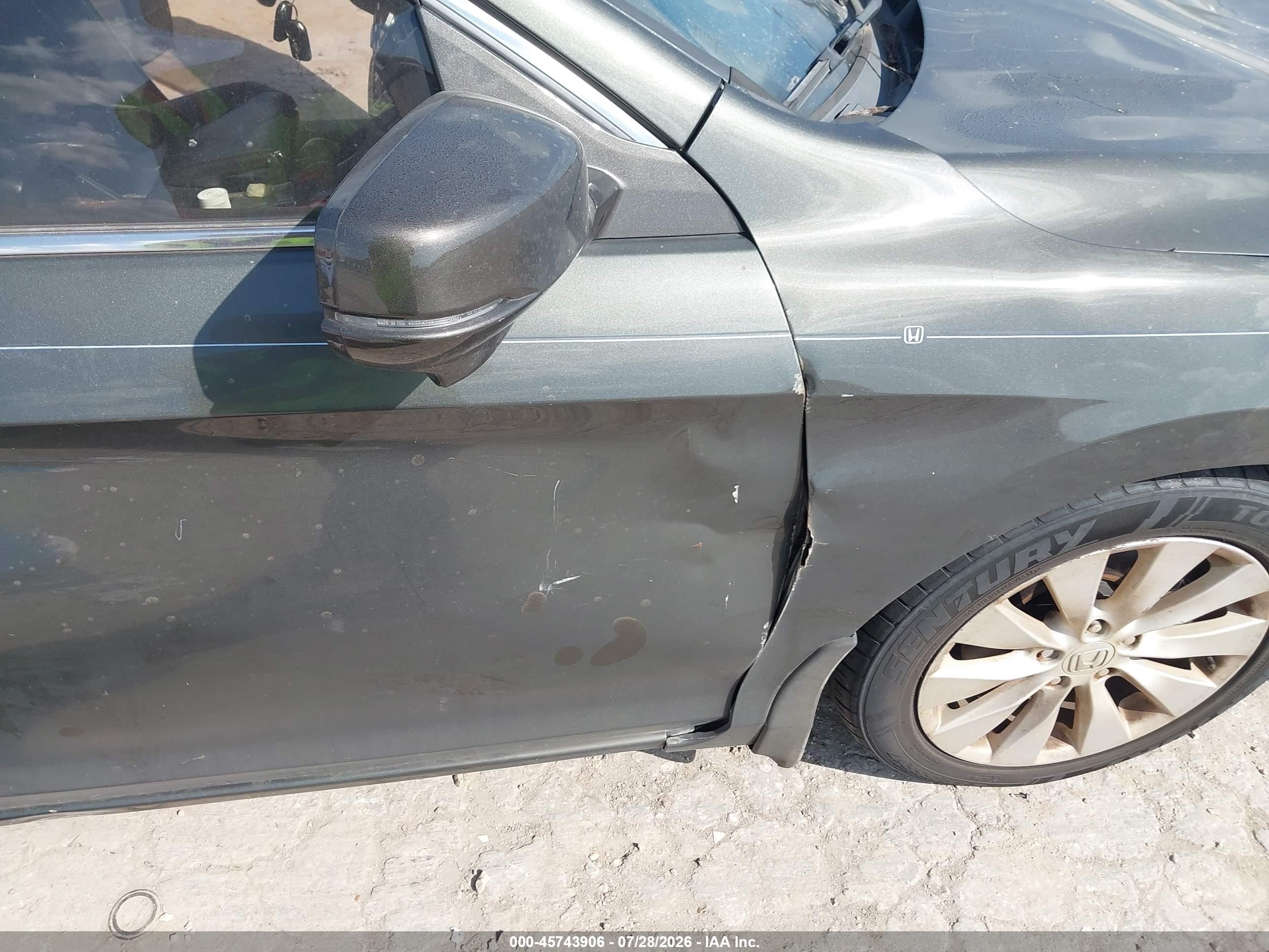 2015 Honda Accord Ex-l Серый vin: 1HGCR2F84FA128449
