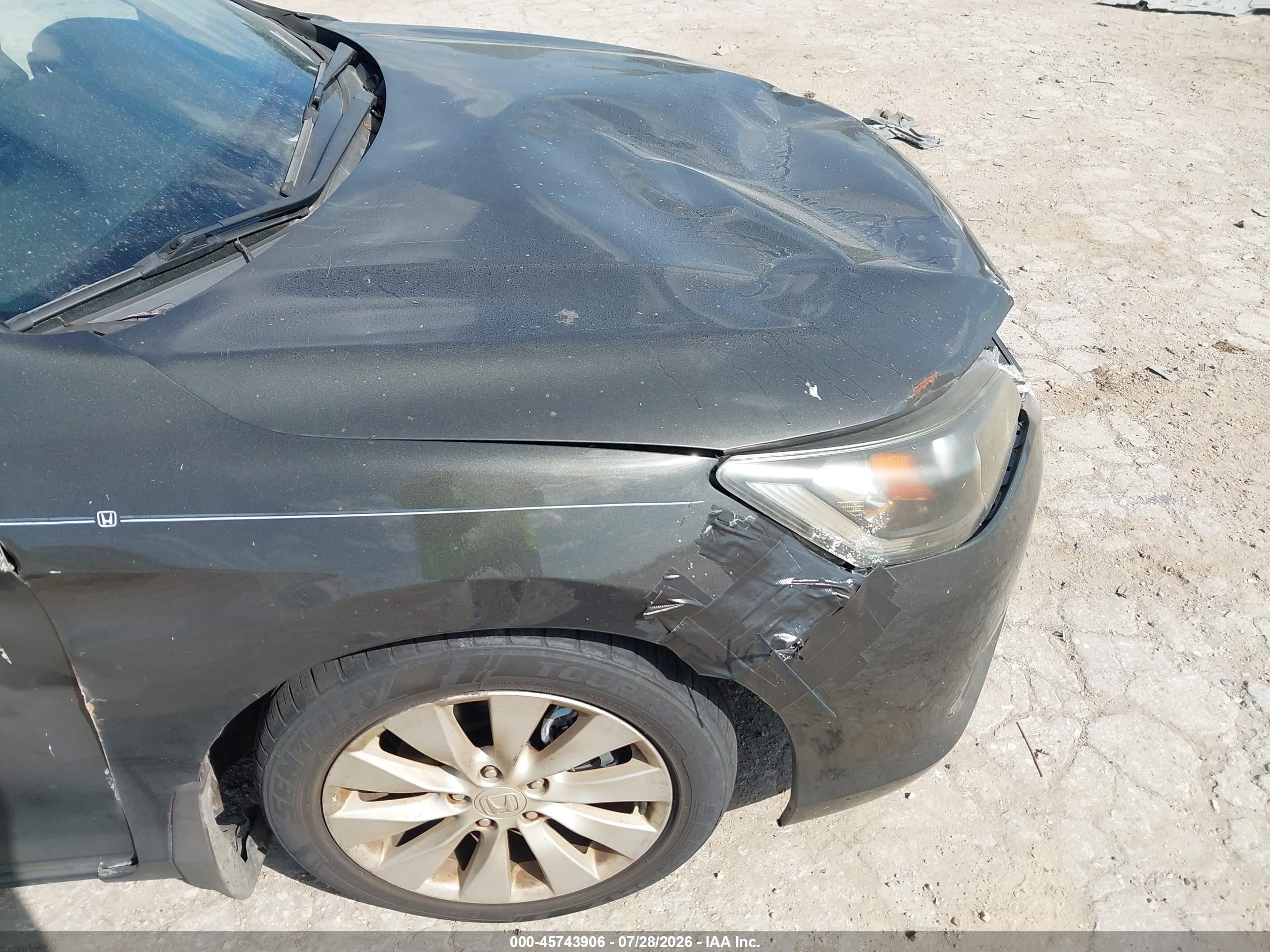 2015 Honda Accord Ex-l Серый vin: 1HGCR2F84FA128449