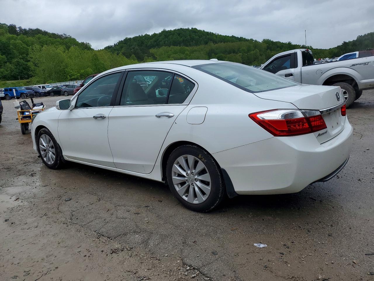 2015 Honda Accord Exl White vin: 1HGCR2F84FA129875