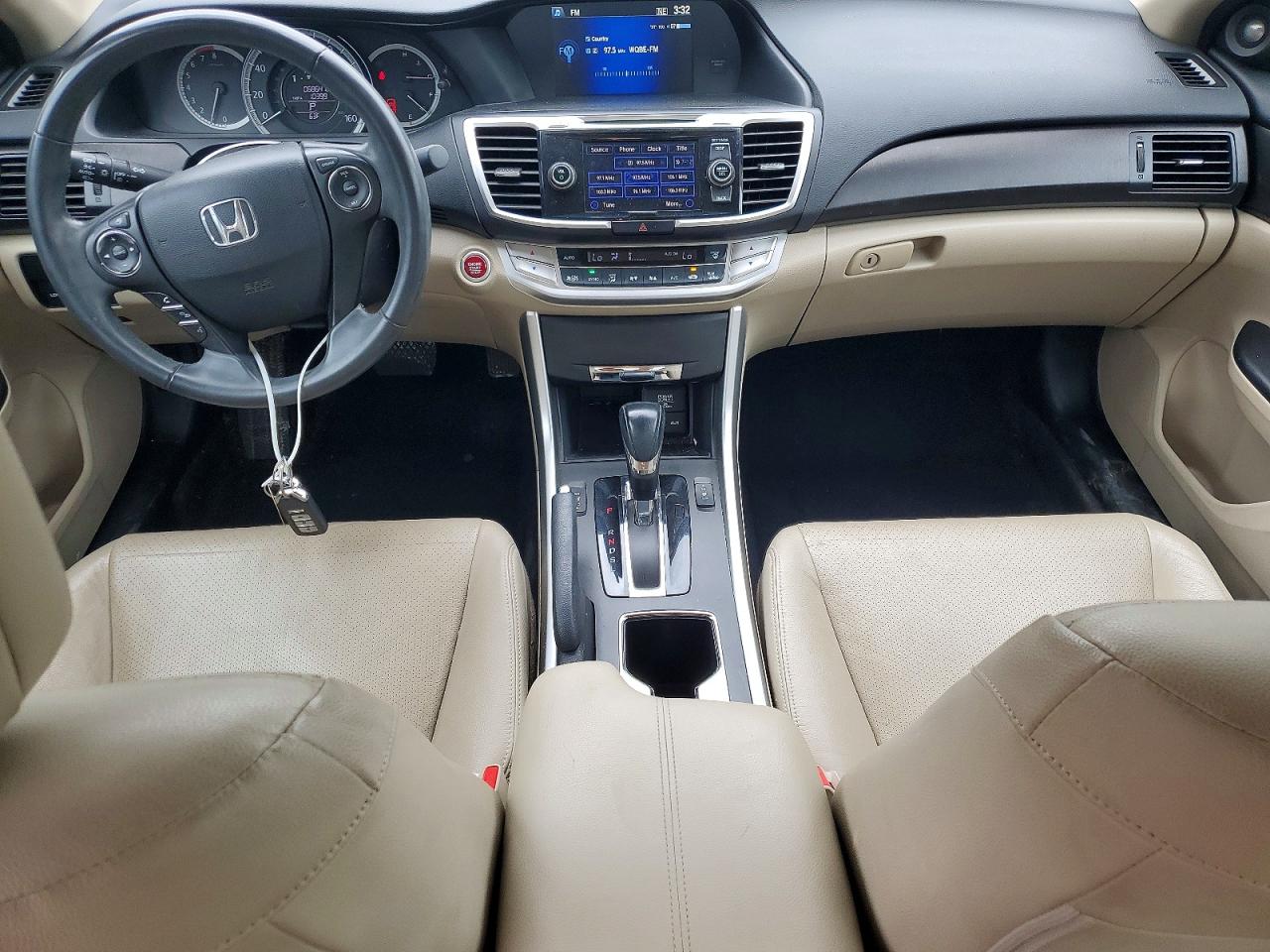 2015 Honda Accord Exl White vin: 1HGCR2F84FA129875