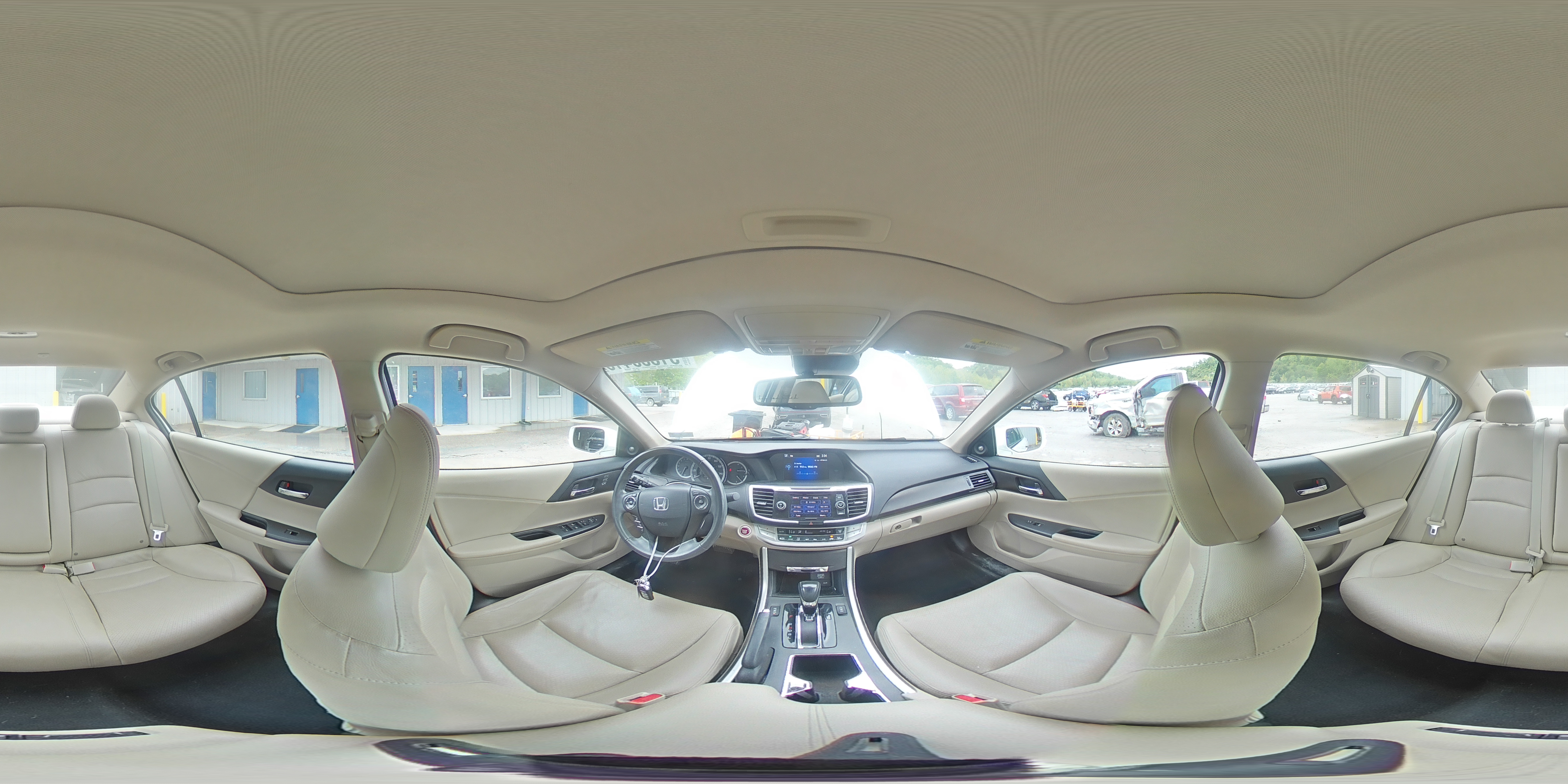 2015 Honda Accord Exl White vin: 1HGCR2F84FA129875
