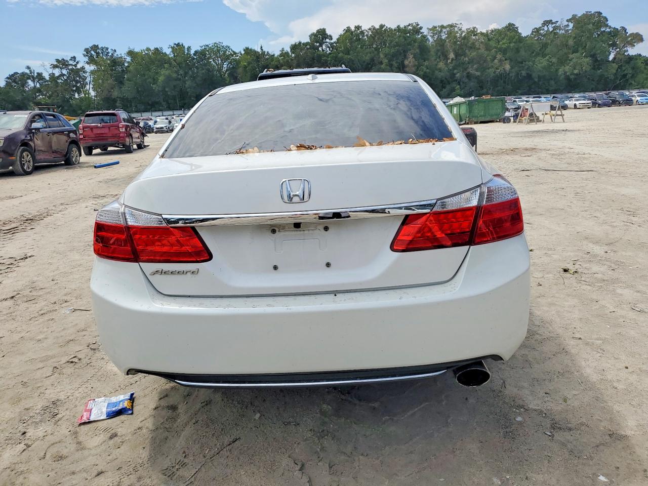 2015 Honda Accord Exl White vin: 1HGCR2F84FA133571