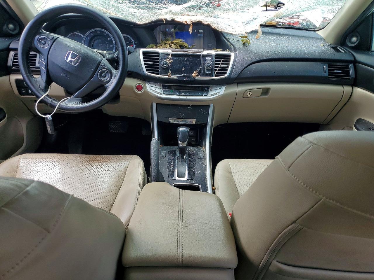 2015 Honda Accord Exl White vin: 1HGCR2F84FA133571