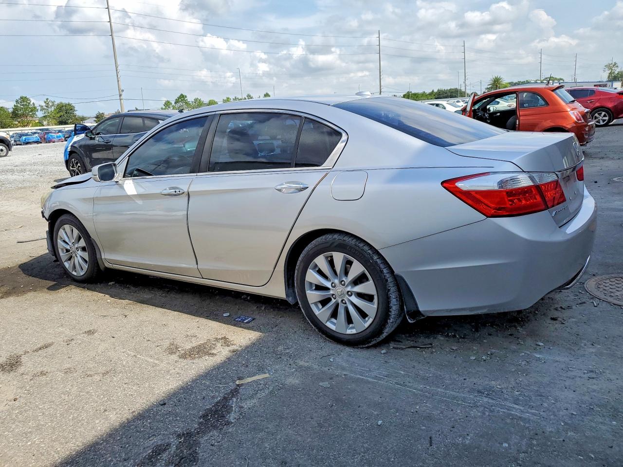 2015 Honda Accord Exl Silver vin: 1HGCR2F84FA140181