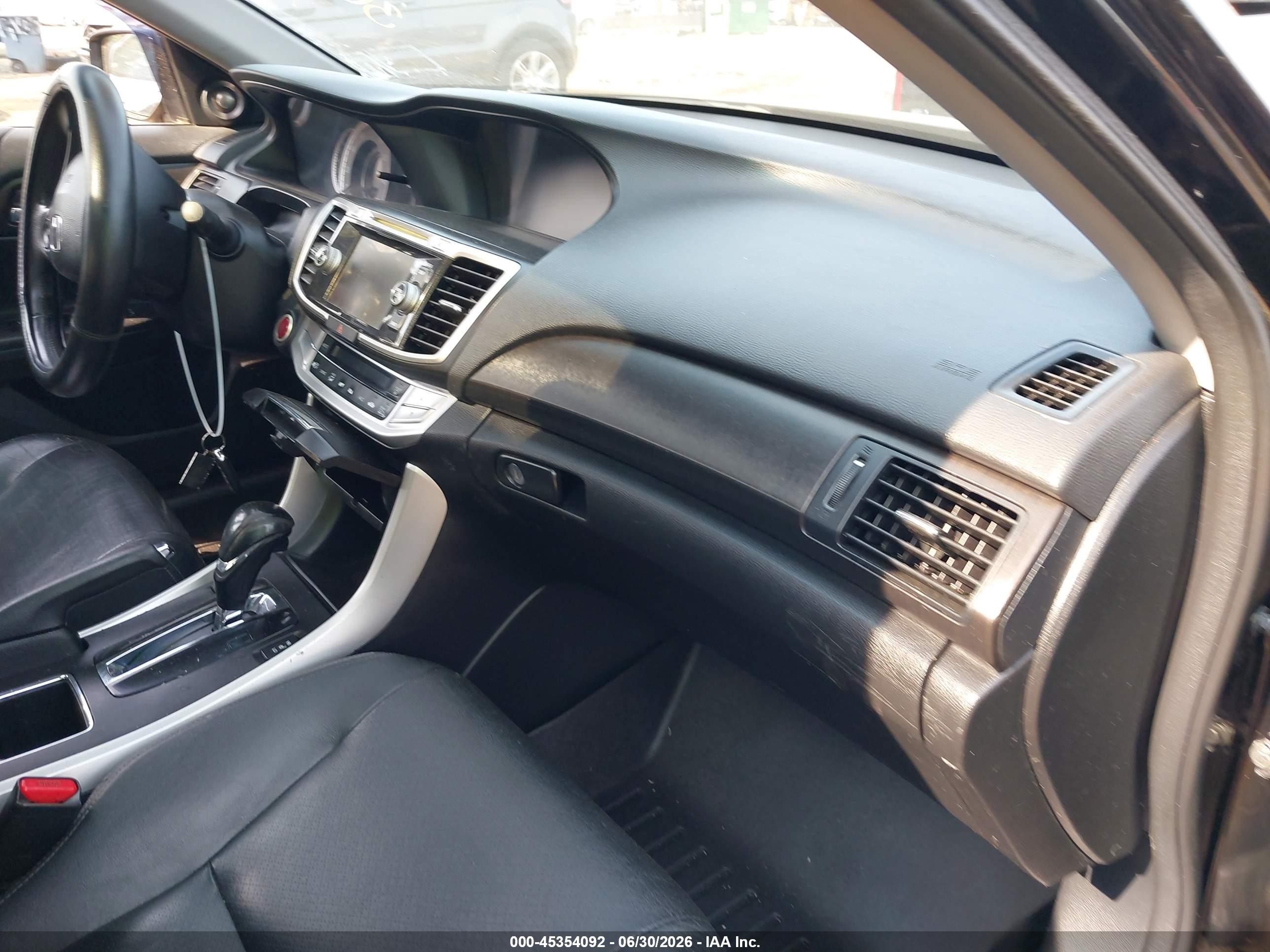 2015 Honda Accord Ex-l Black vin: 1HGCR2F84FA144103