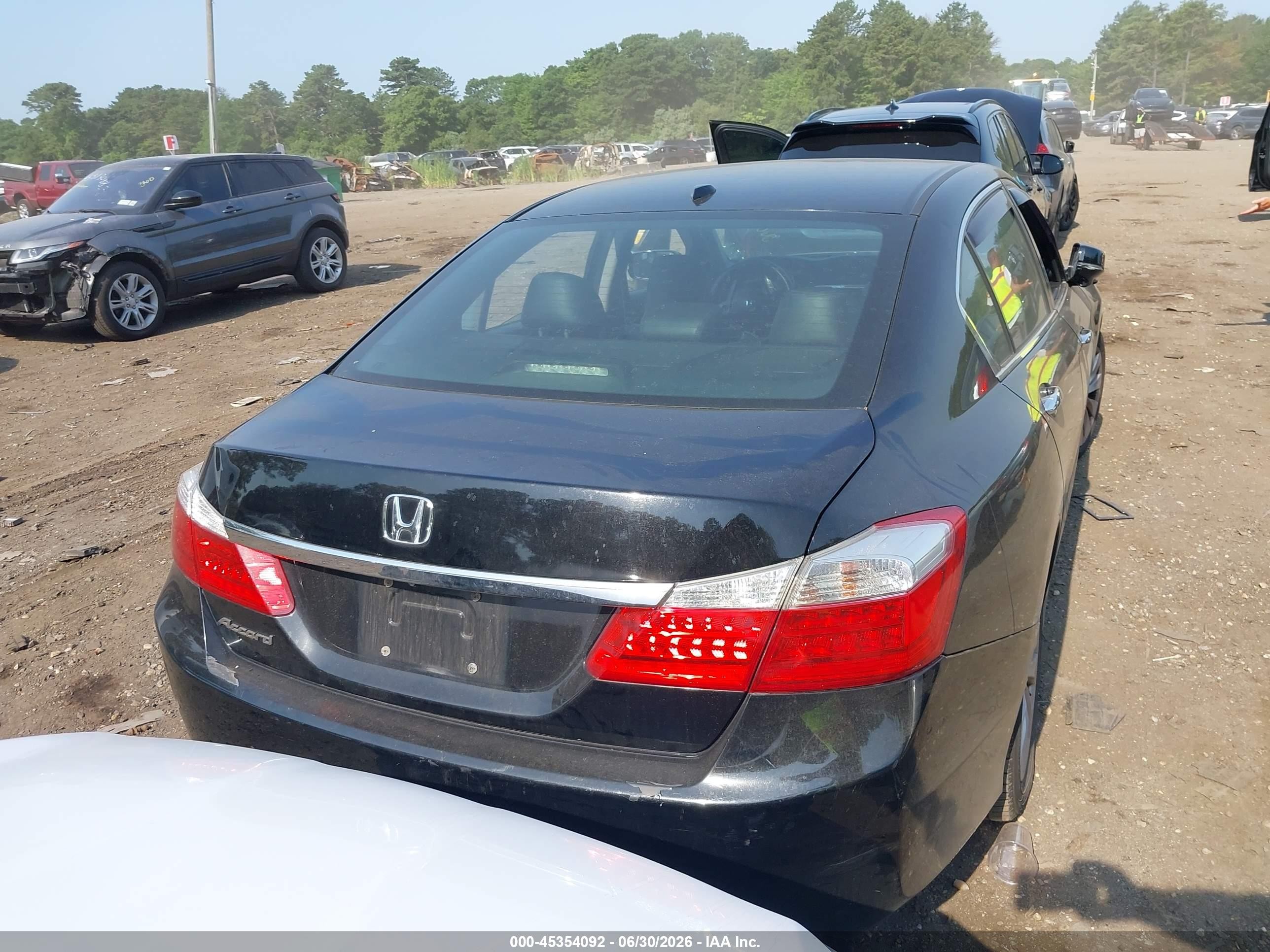 2015 Honda Accord Ex-l Black vin: 1HGCR2F84FA144103
