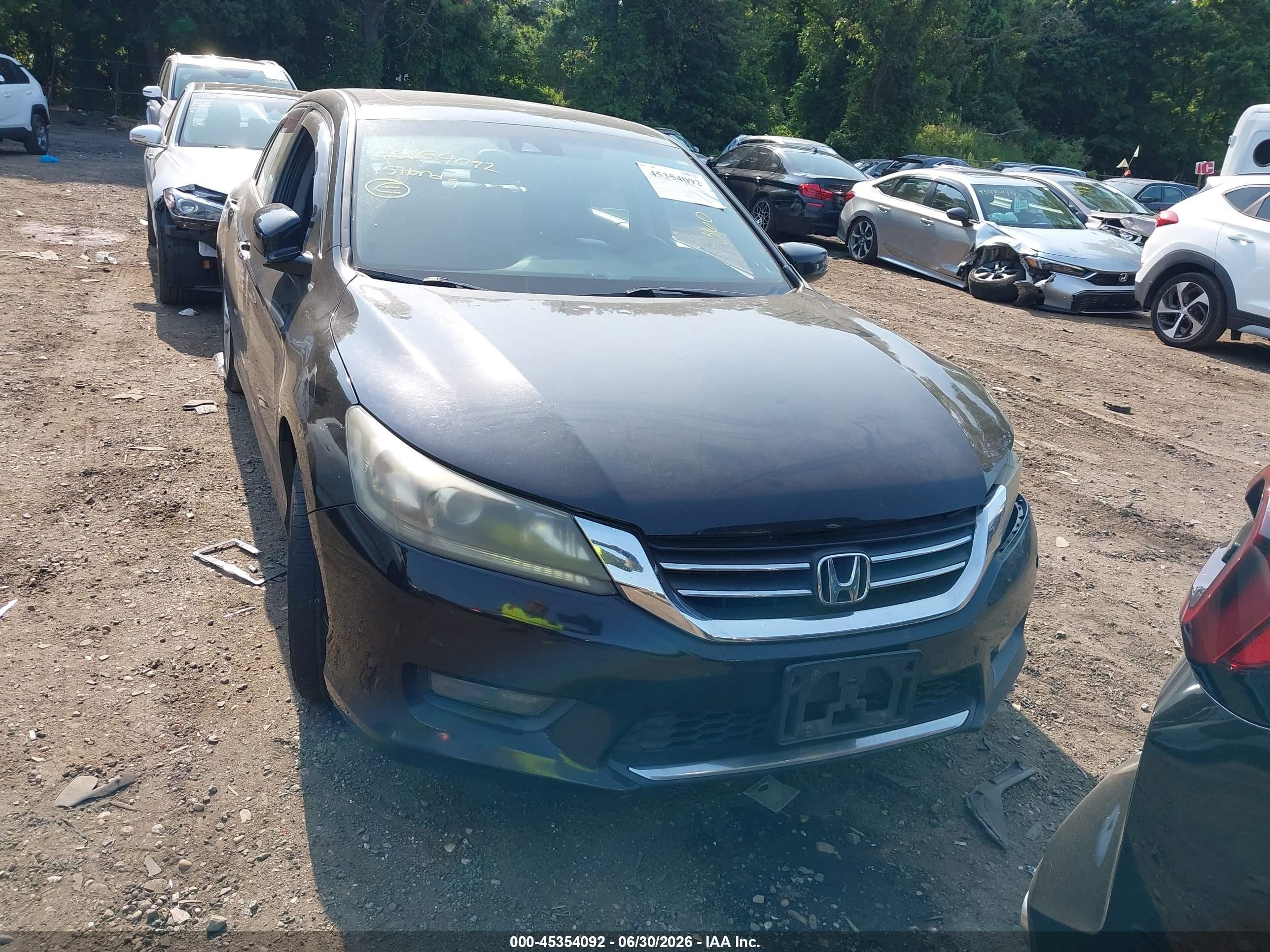 2015 Honda Accord Ex-l Black vin: 1HGCR2F84FA144103