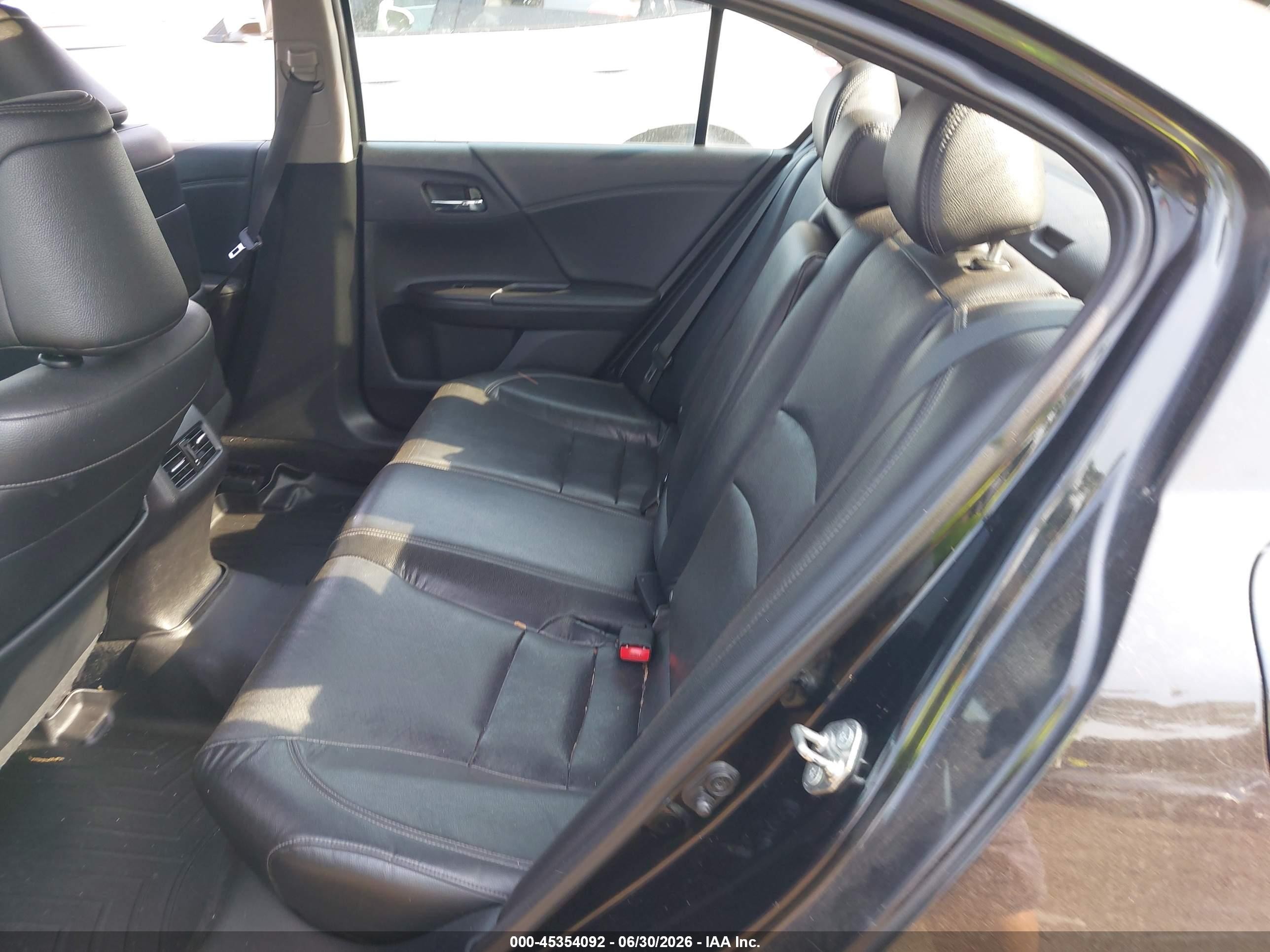 2015 Honda Accord Ex-l Black vin: 1HGCR2F84FA144103