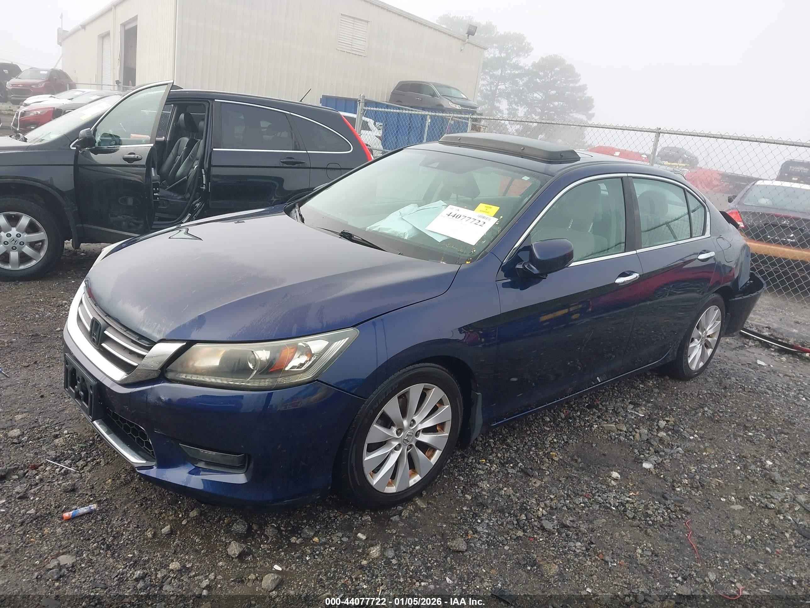2015 Honda Accord Ex-l Dark Blue vin: 1HGCR2F84FA150533