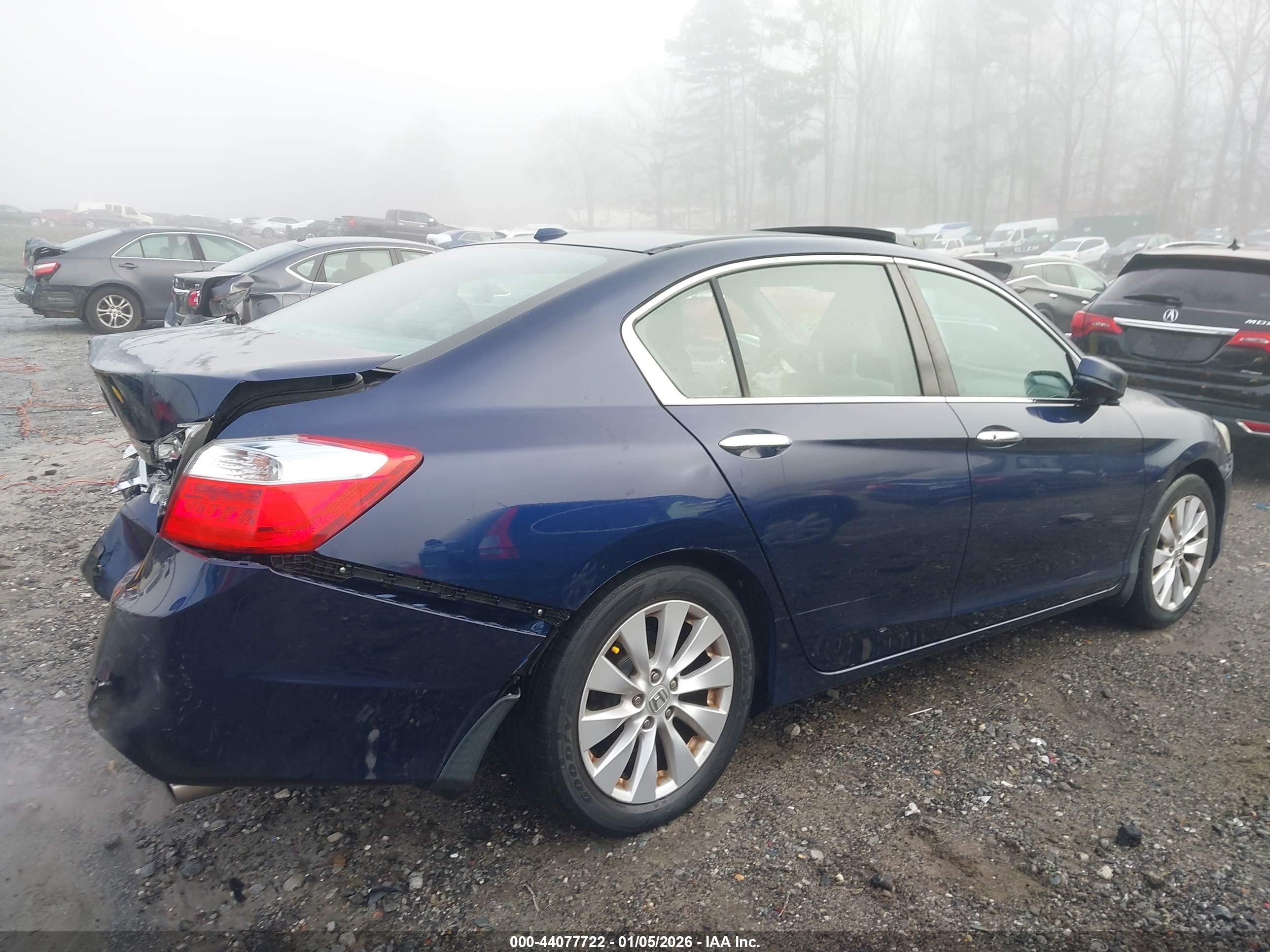 2015 Honda Accord Ex-l Dark Blue vin: 1HGCR2F84FA150533