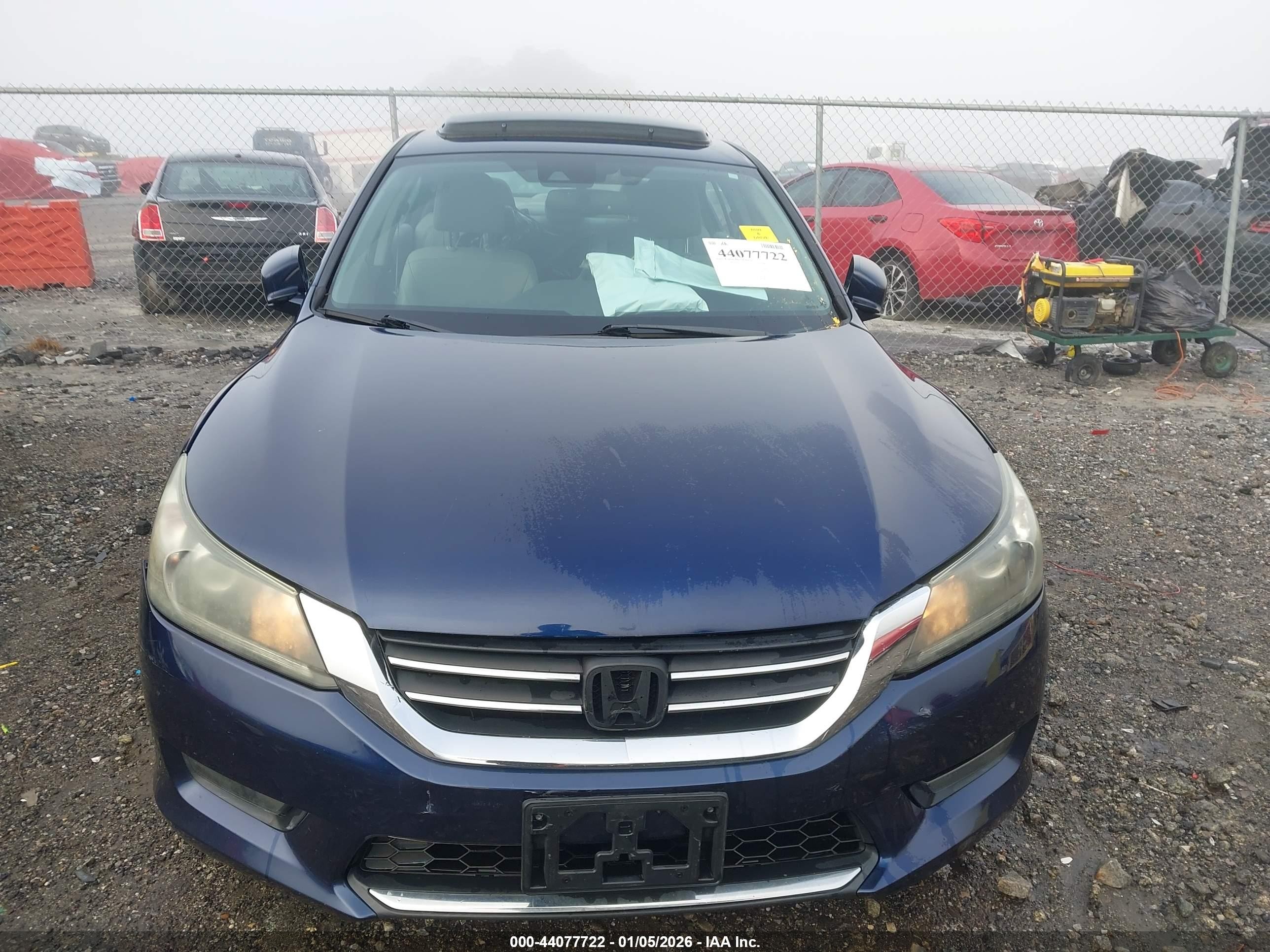 2015 Honda Accord Ex-l Dark Blue vin: 1HGCR2F84FA150533