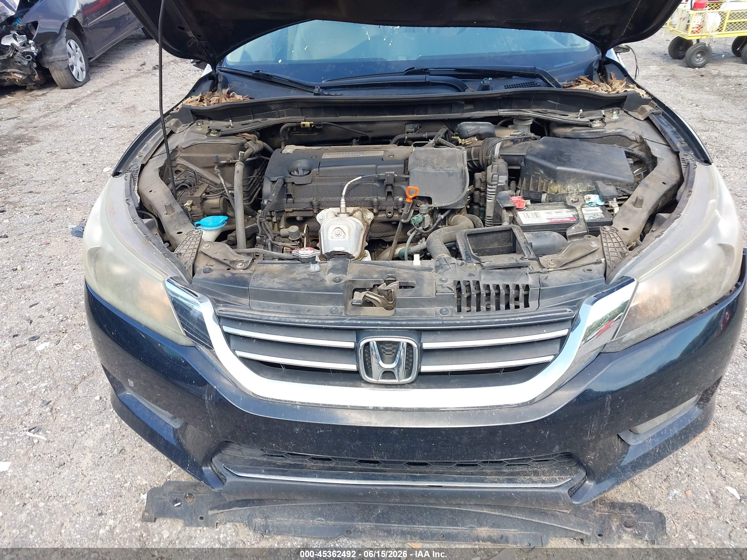 2015 Honda Accord Ex-l Черный vin: 1HGCR2F84FA152329