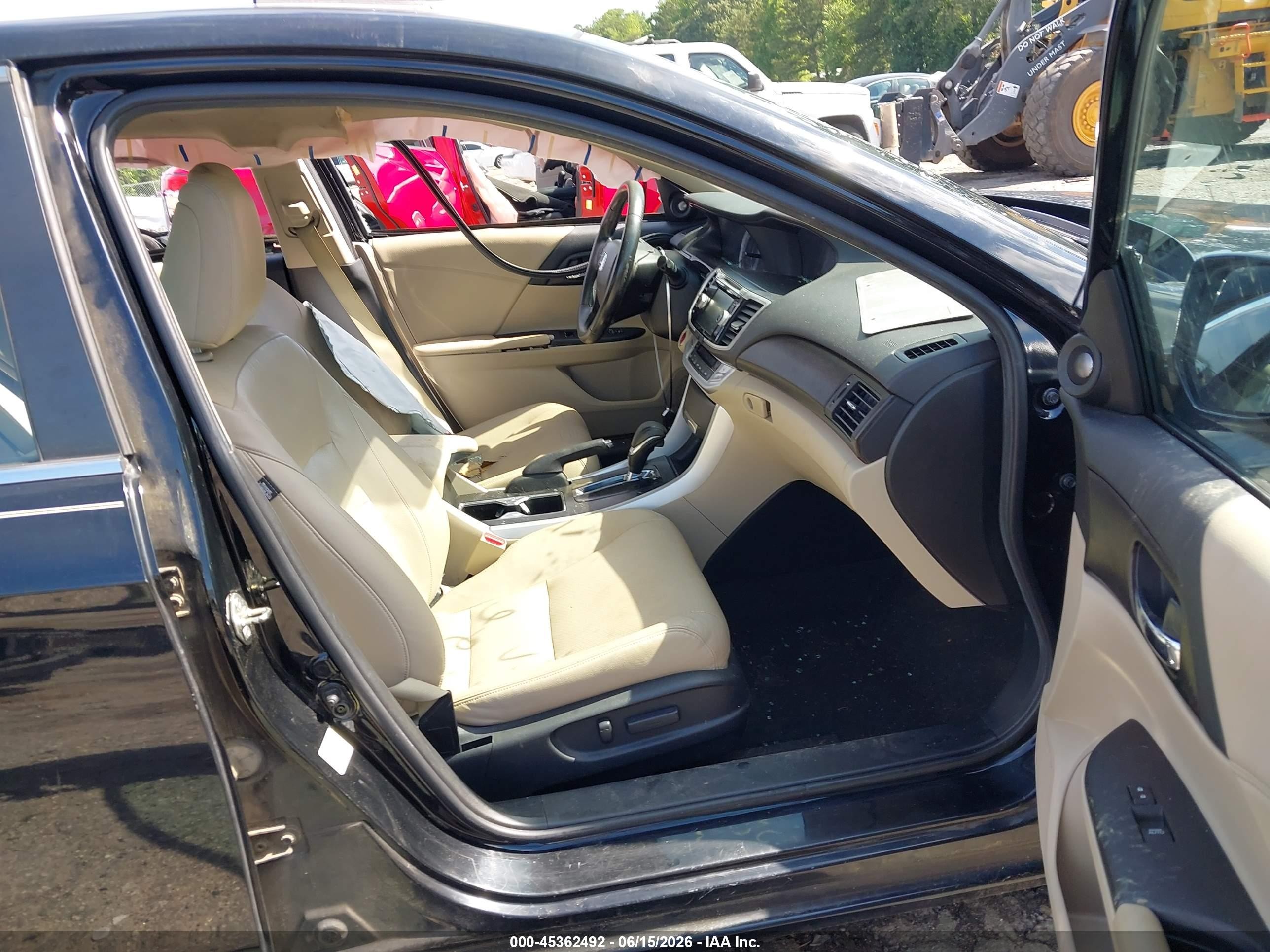 2015 Honda Accord Ex-l Черный vin: 1HGCR2F84FA152329