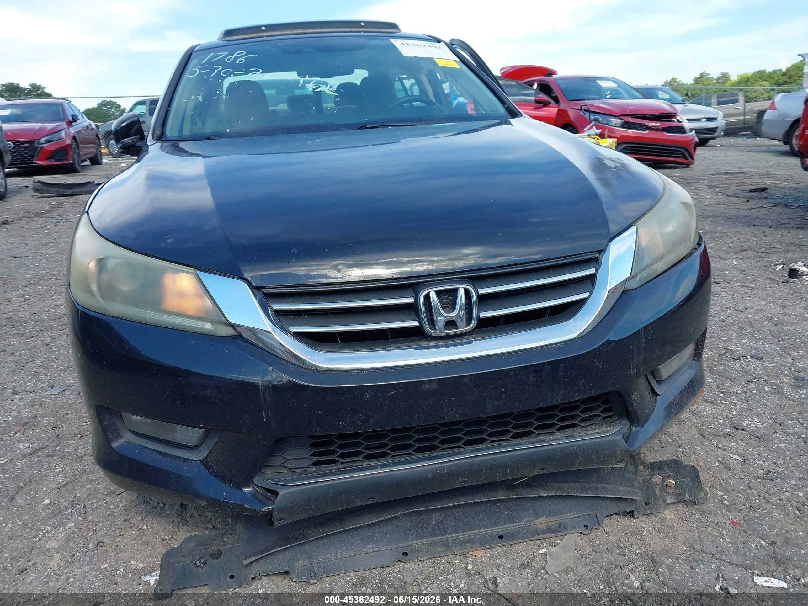 2015 Honda Accord Ex-l Черный vin: 1HGCR2F84FA152329