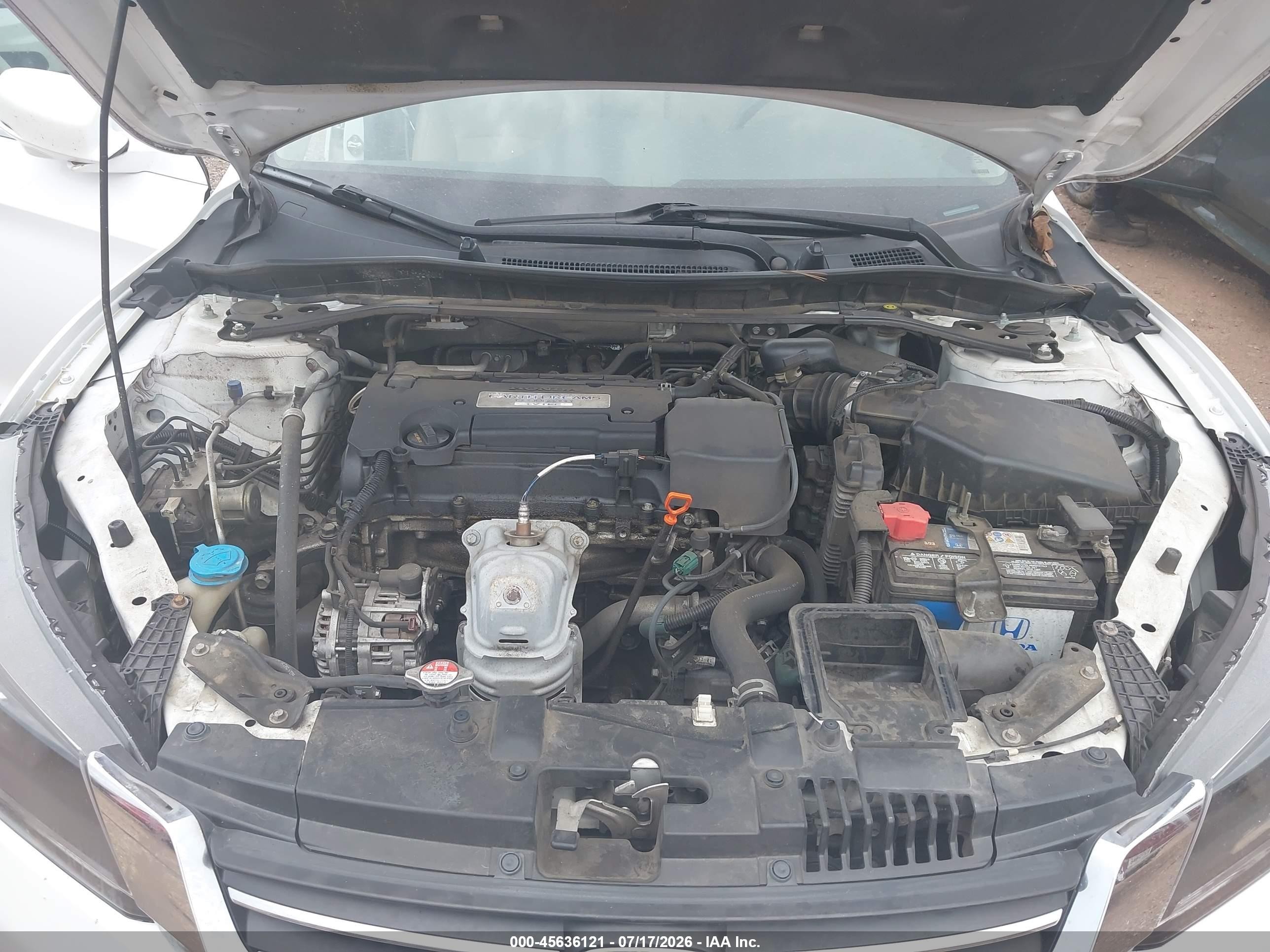 2015 Honda Accord Ex-l White vin: 1HGCR2F84FA197934