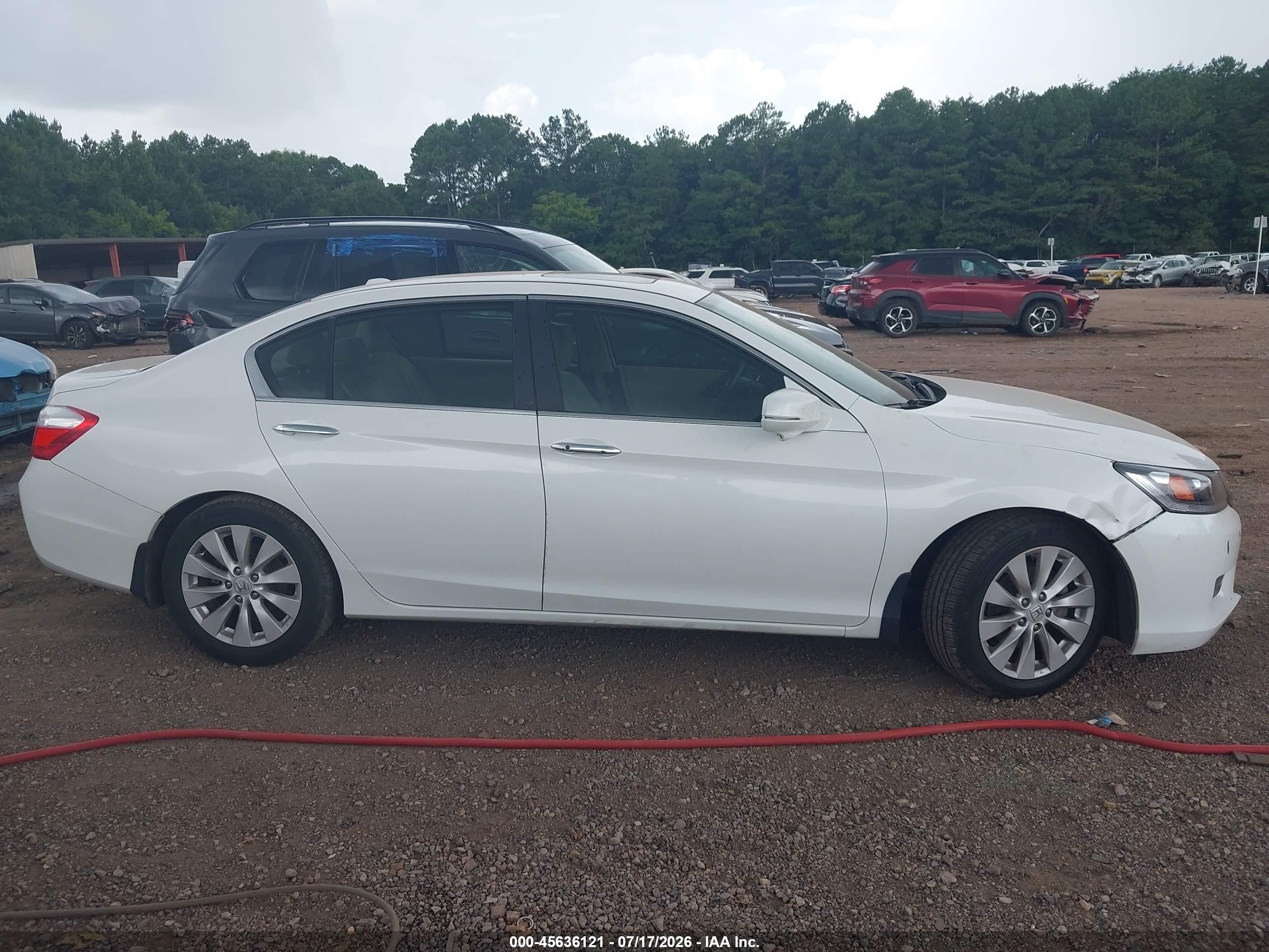 2015 Honda Accord Ex-l White vin: 1HGCR2F84FA197934