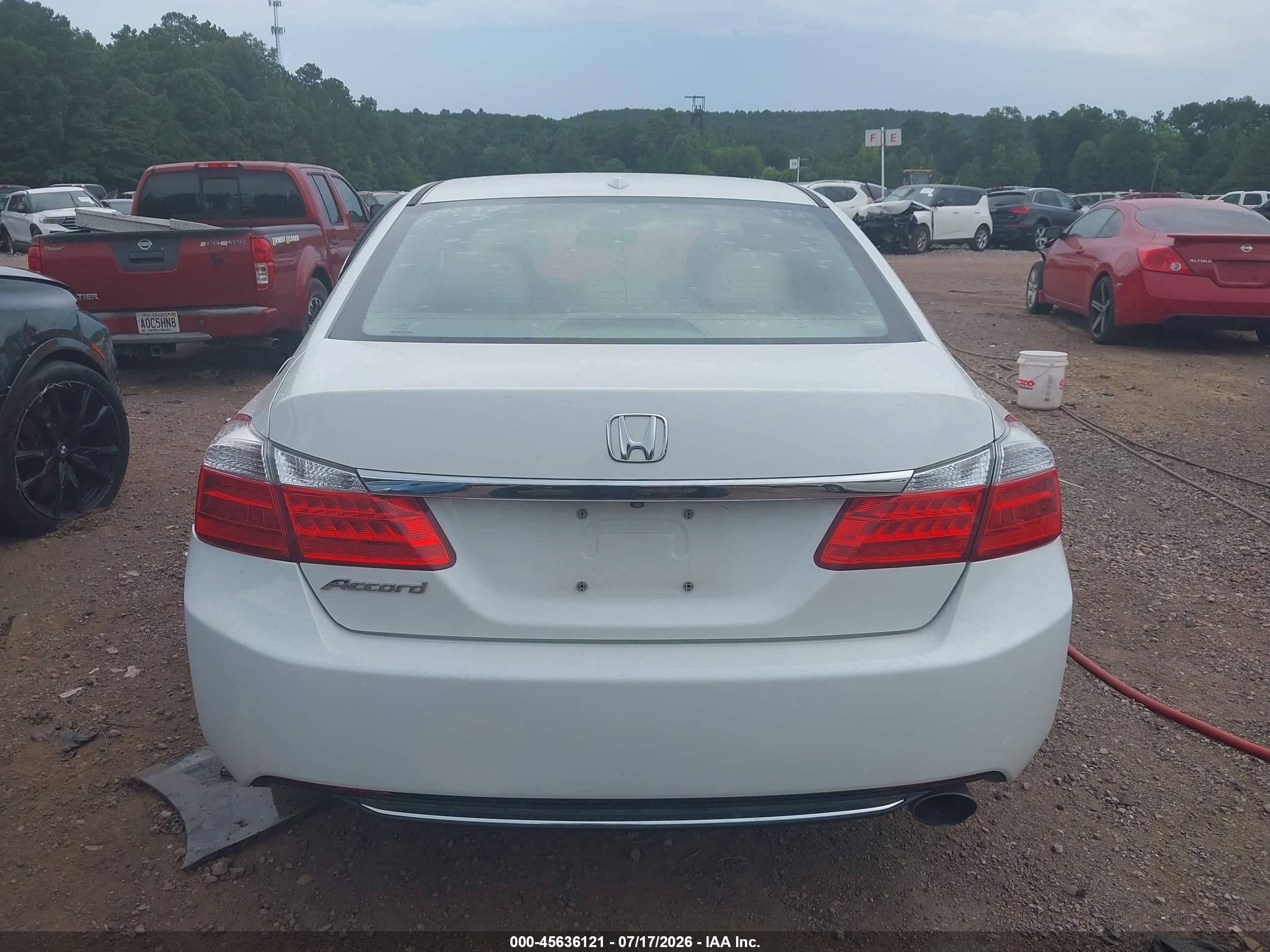 2015 Honda Accord Ex-l White vin: 1HGCR2F84FA197934