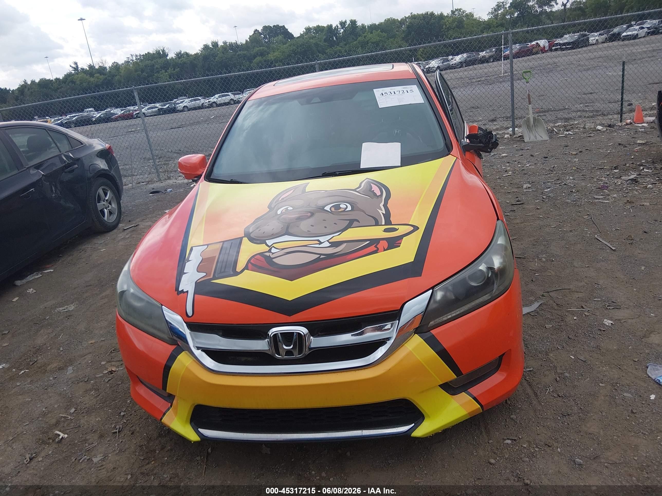 2015 Honda Accord Ex-l Orange vin: 1HGCR2F84FA206552