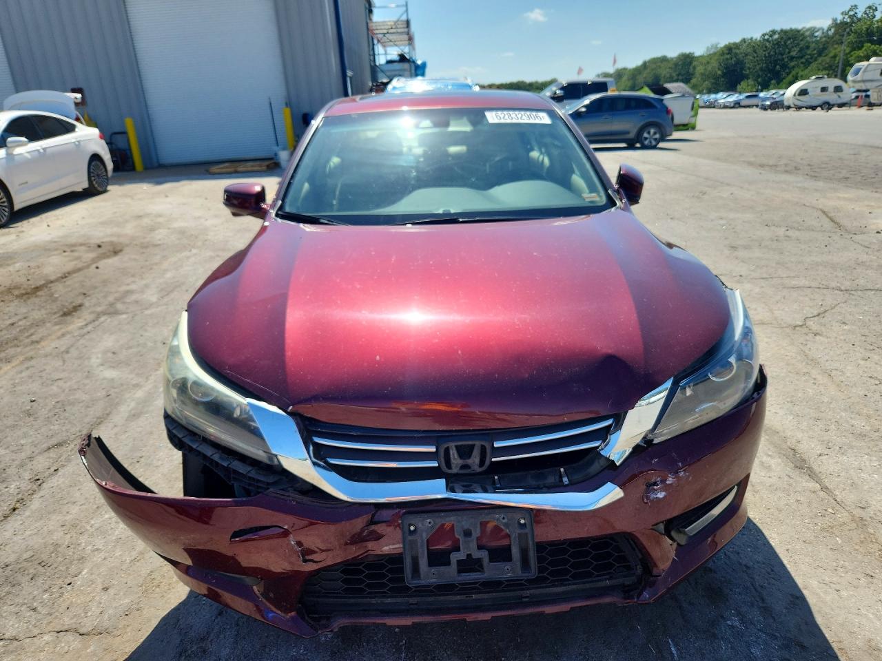 2015 Honda Accord Exl Красный vin: 1HGCR2F84FA265214