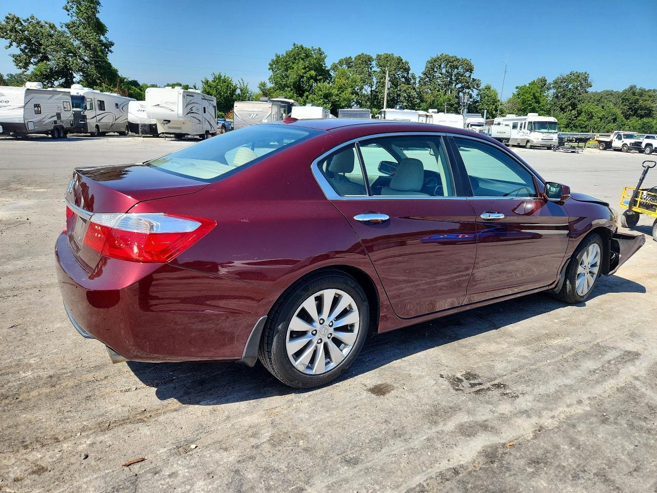 2015 Honda Accord Exl Красный vin: 1HGCR2F84FA265214