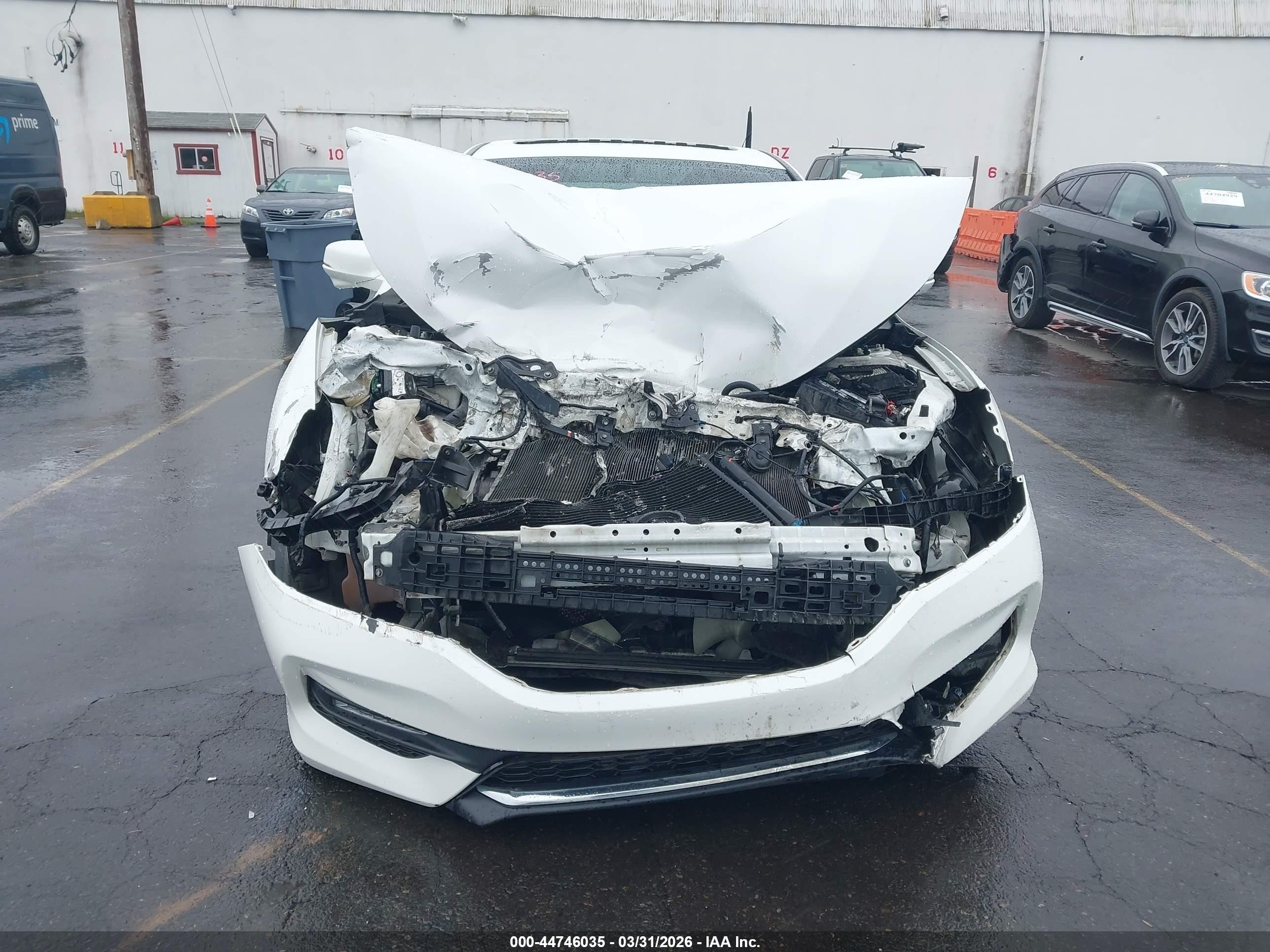 2016 Honda Accord Ex-l White vin: 1HGCR2F84GA090545