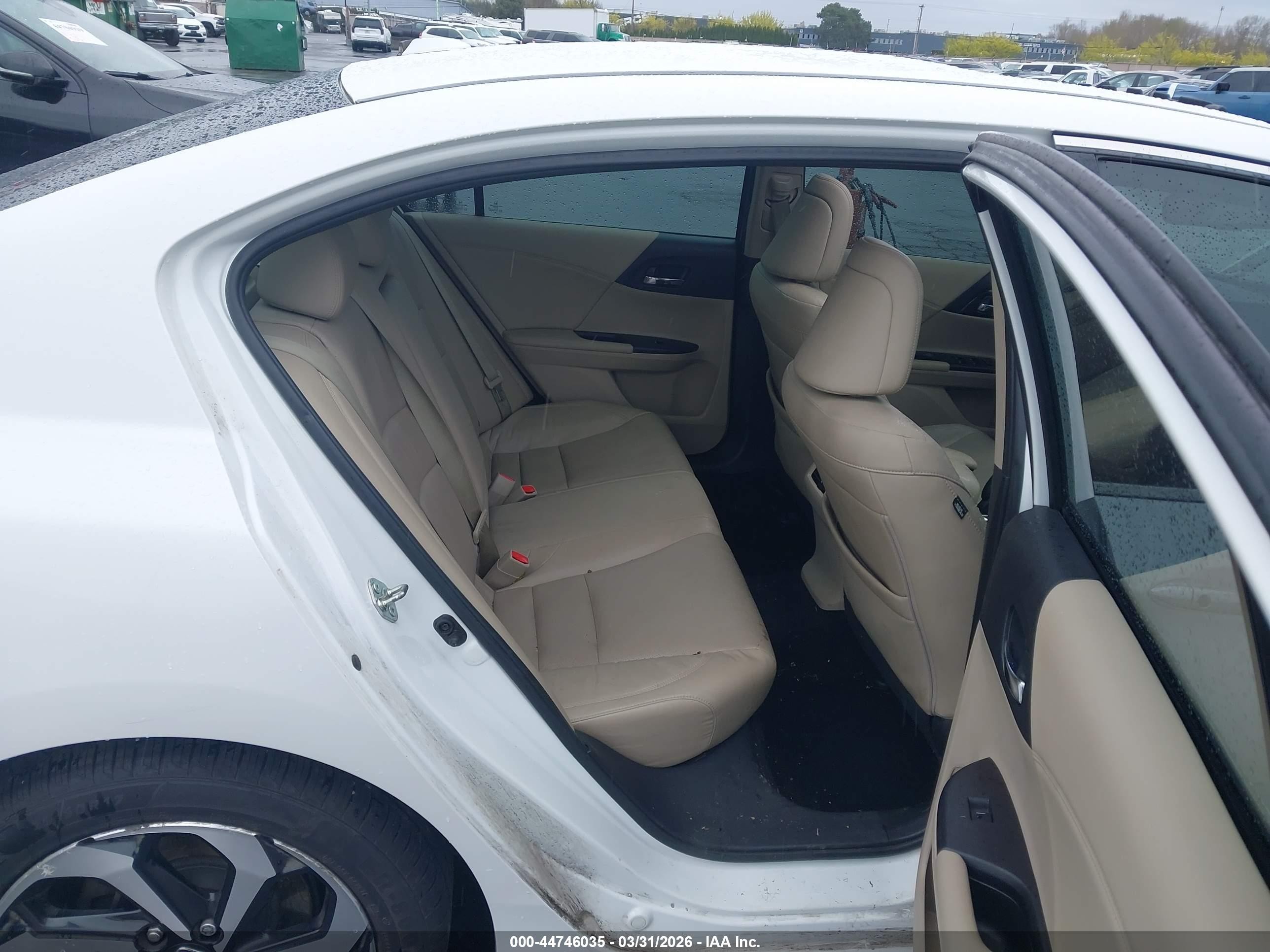 2016 Honda Accord Ex-l White vin: 1HGCR2F84GA090545