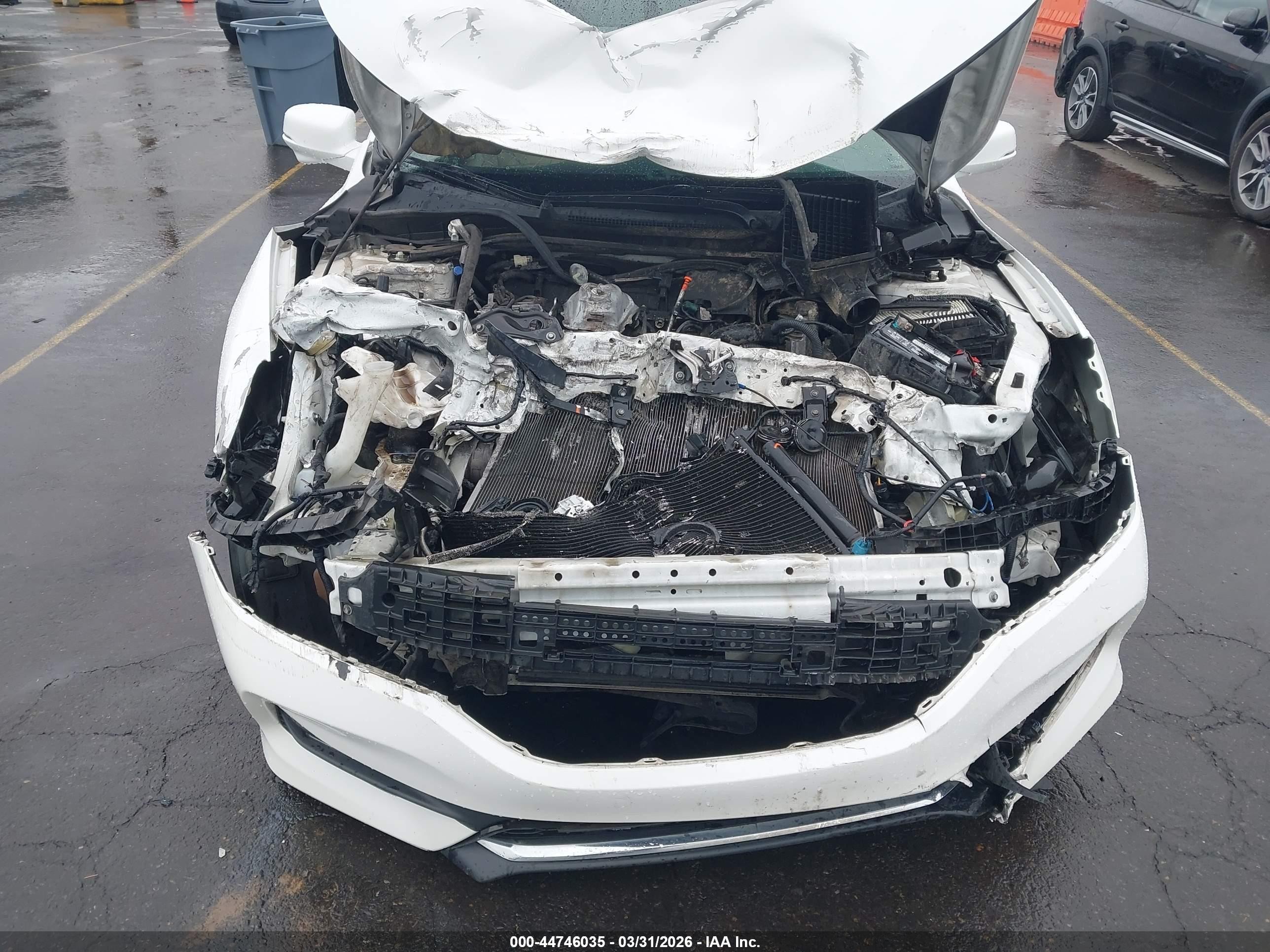 2016 Honda Accord Ex-l White vin: 1HGCR2F84GA090545