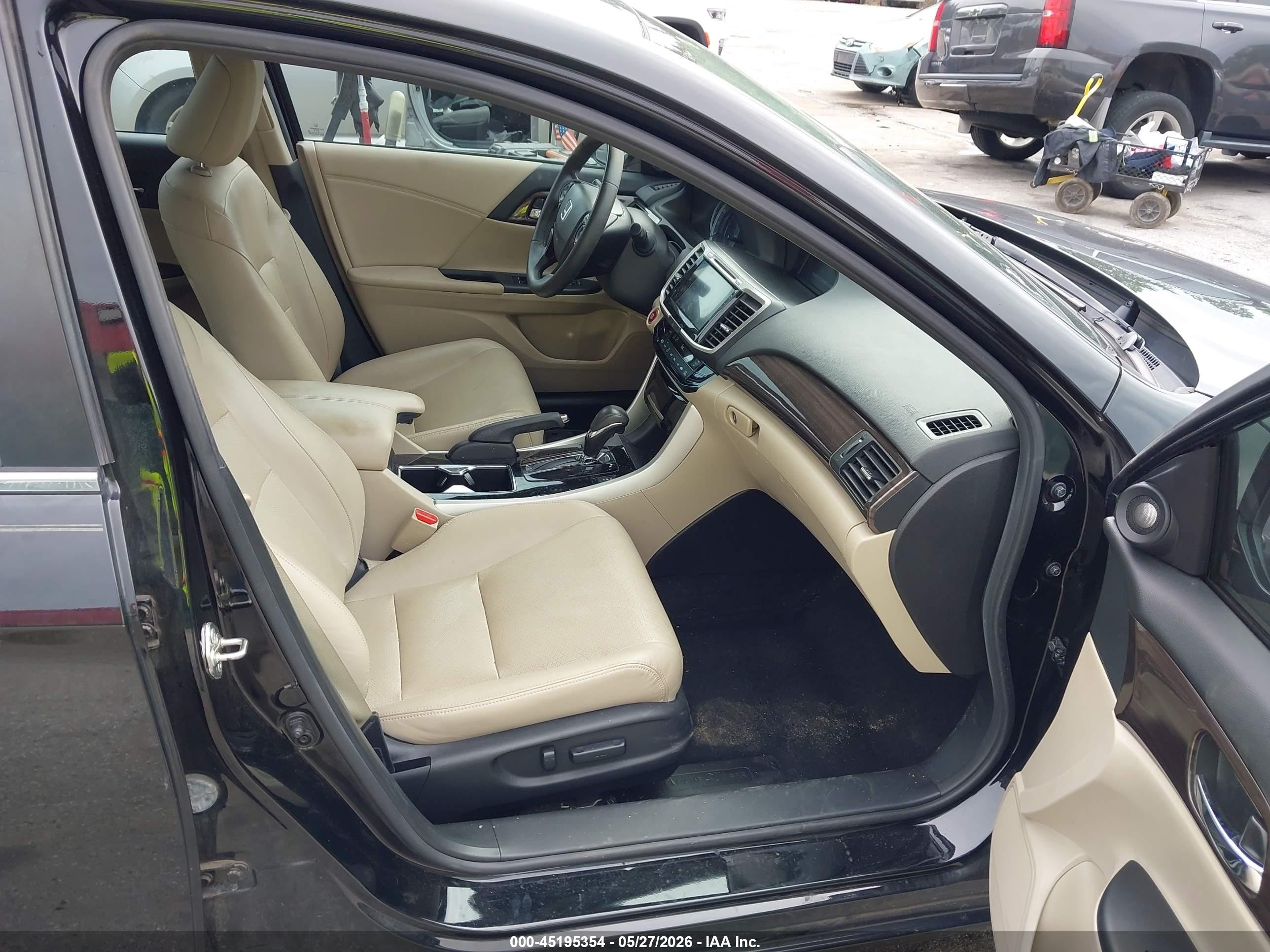 2017 Honda Accord Ex-l Black vin: 1HGCR2F84HA122511