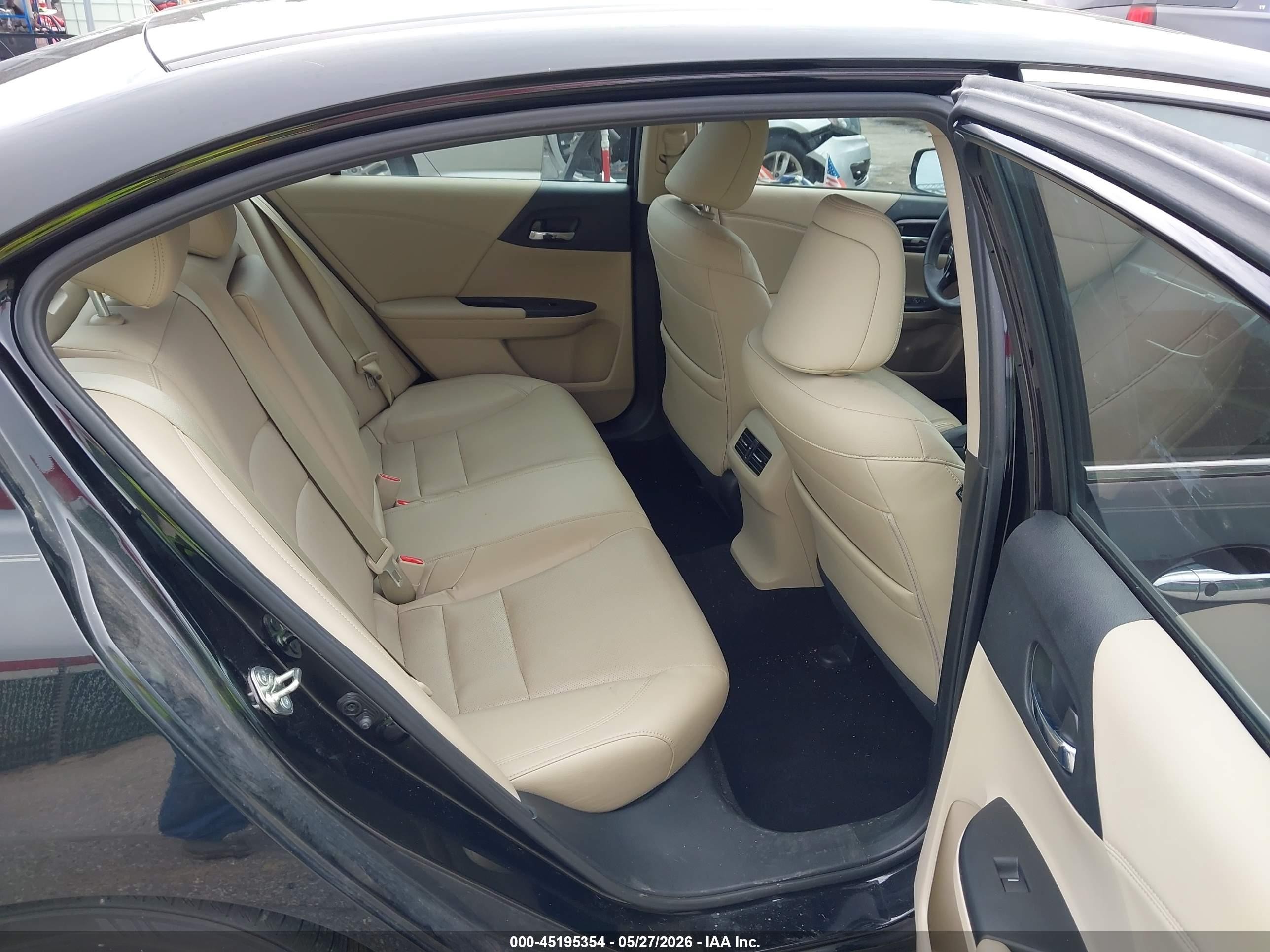 2017 Honda Accord Ex-l Black vin: 1HGCR2F84HA122511