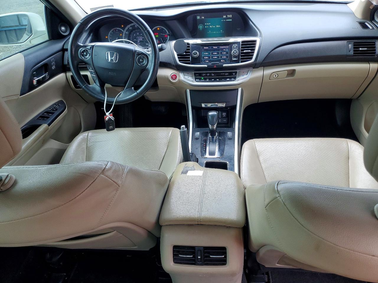 2013 Honda Accord Exl White vin: 1HGCR2F85DA000945