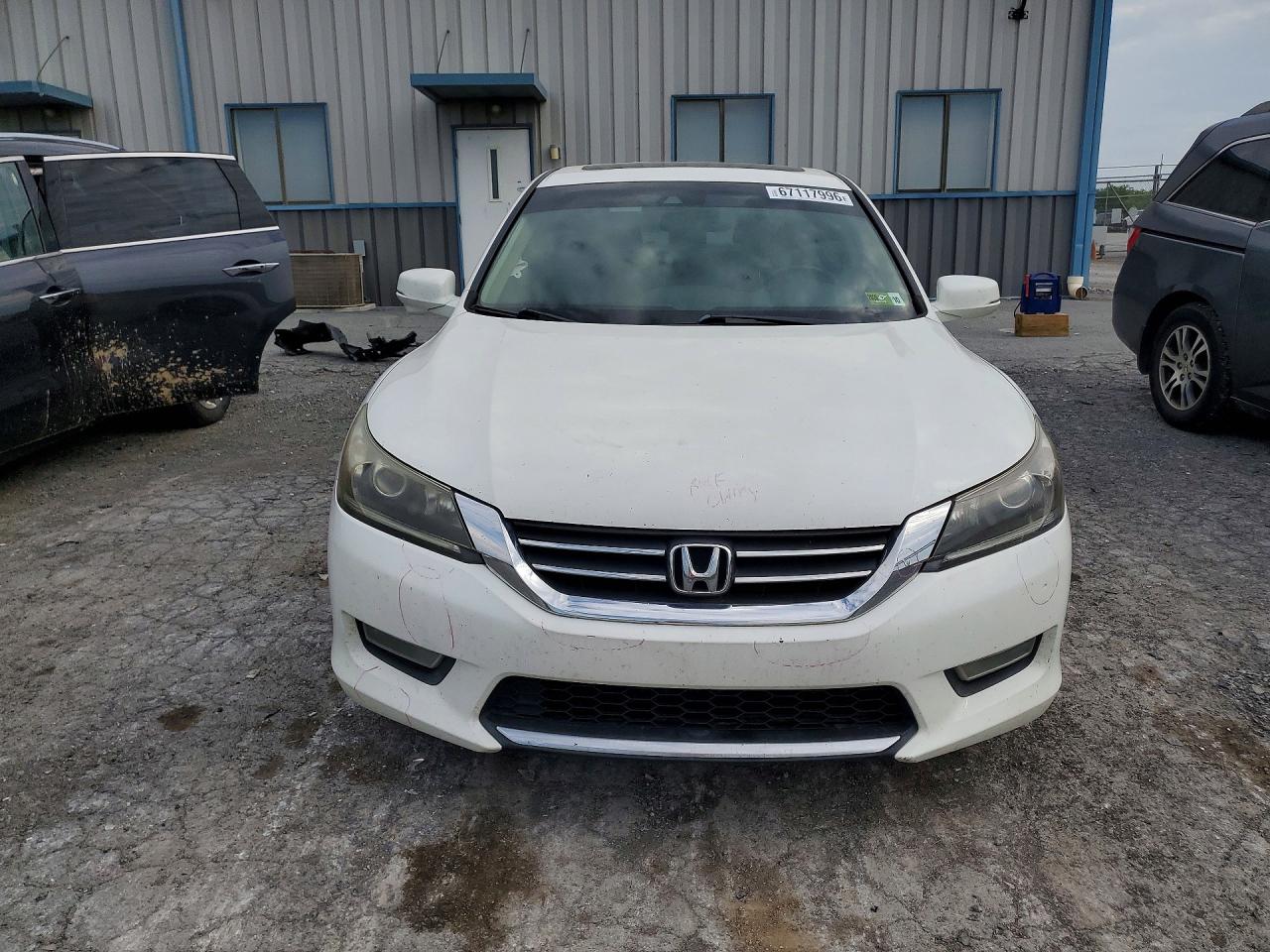 2013 Honda Accord Exl White vin: 1HGCR2F85DA000945