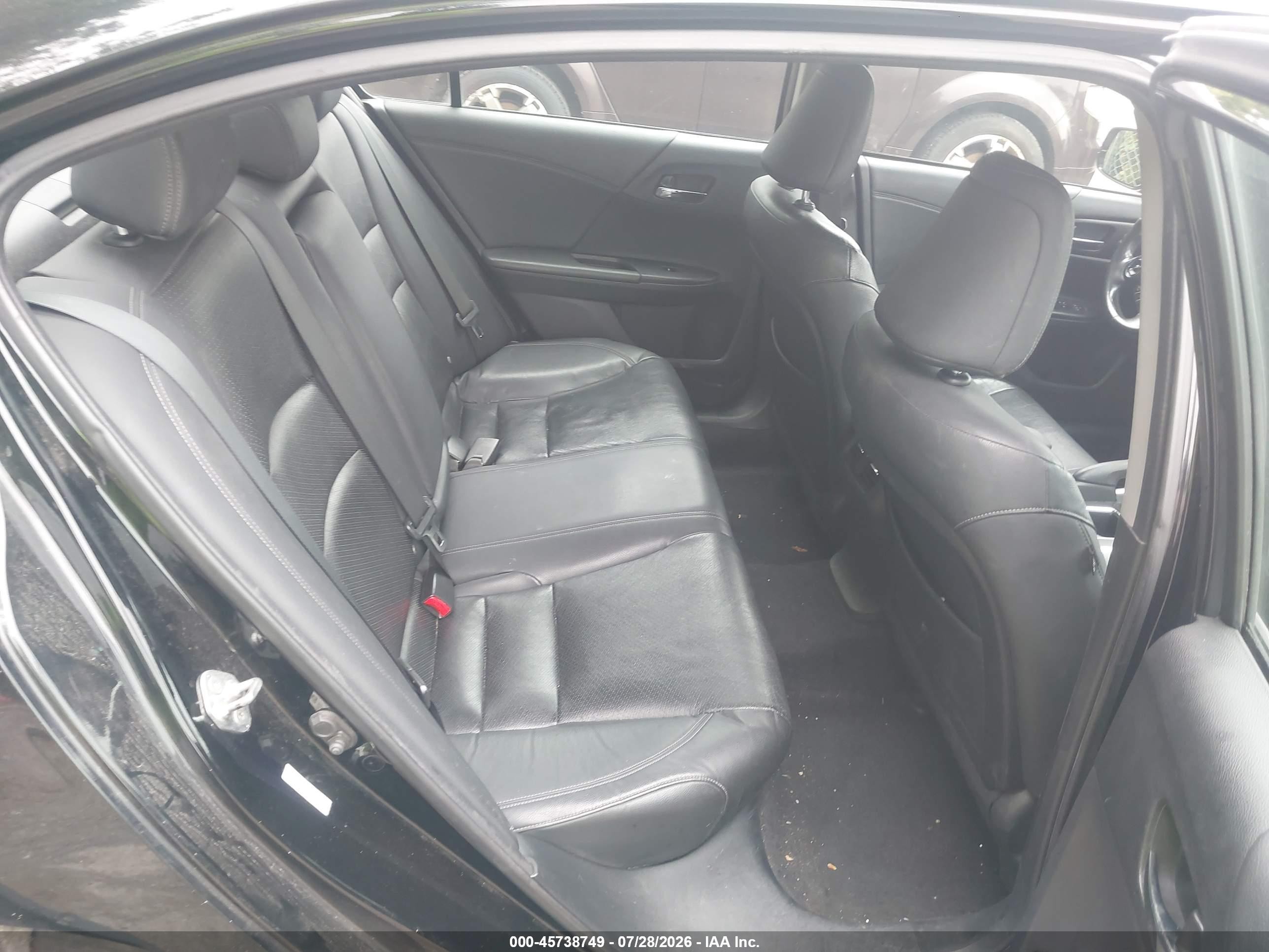 2013 Honda Accord Ex-l Black vin: 1HGCR2F85DA007846