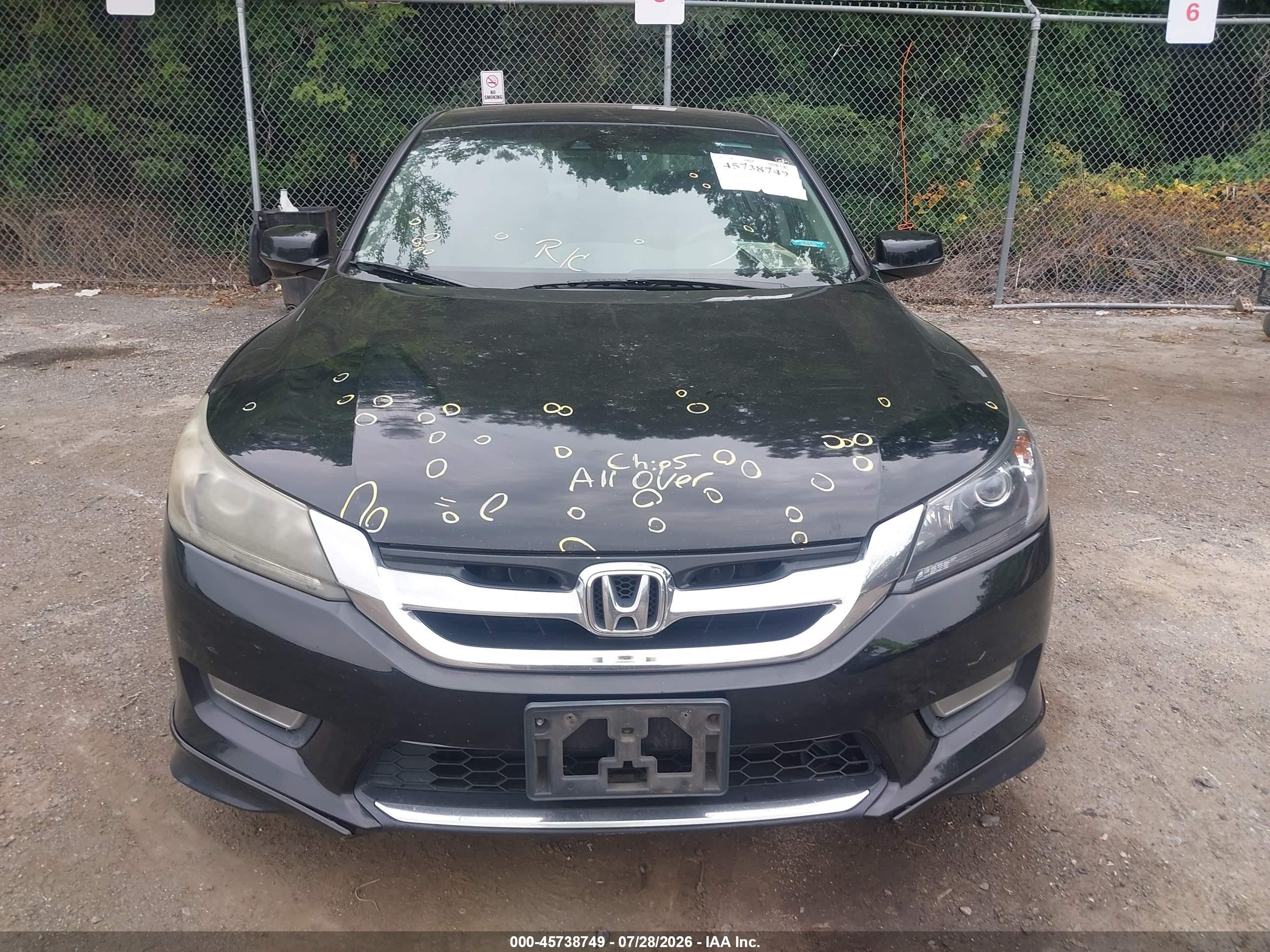 2013 Honda Accord Ex-l Black vin: 1HGCR2F85DA007846