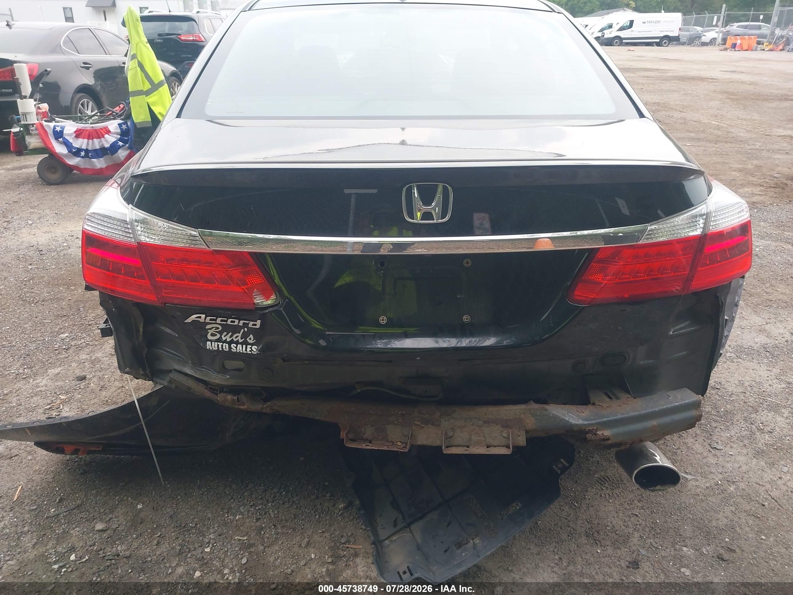 2013 Honda Accord Ex-l Black vin: 1HGCR2F85DA007846
