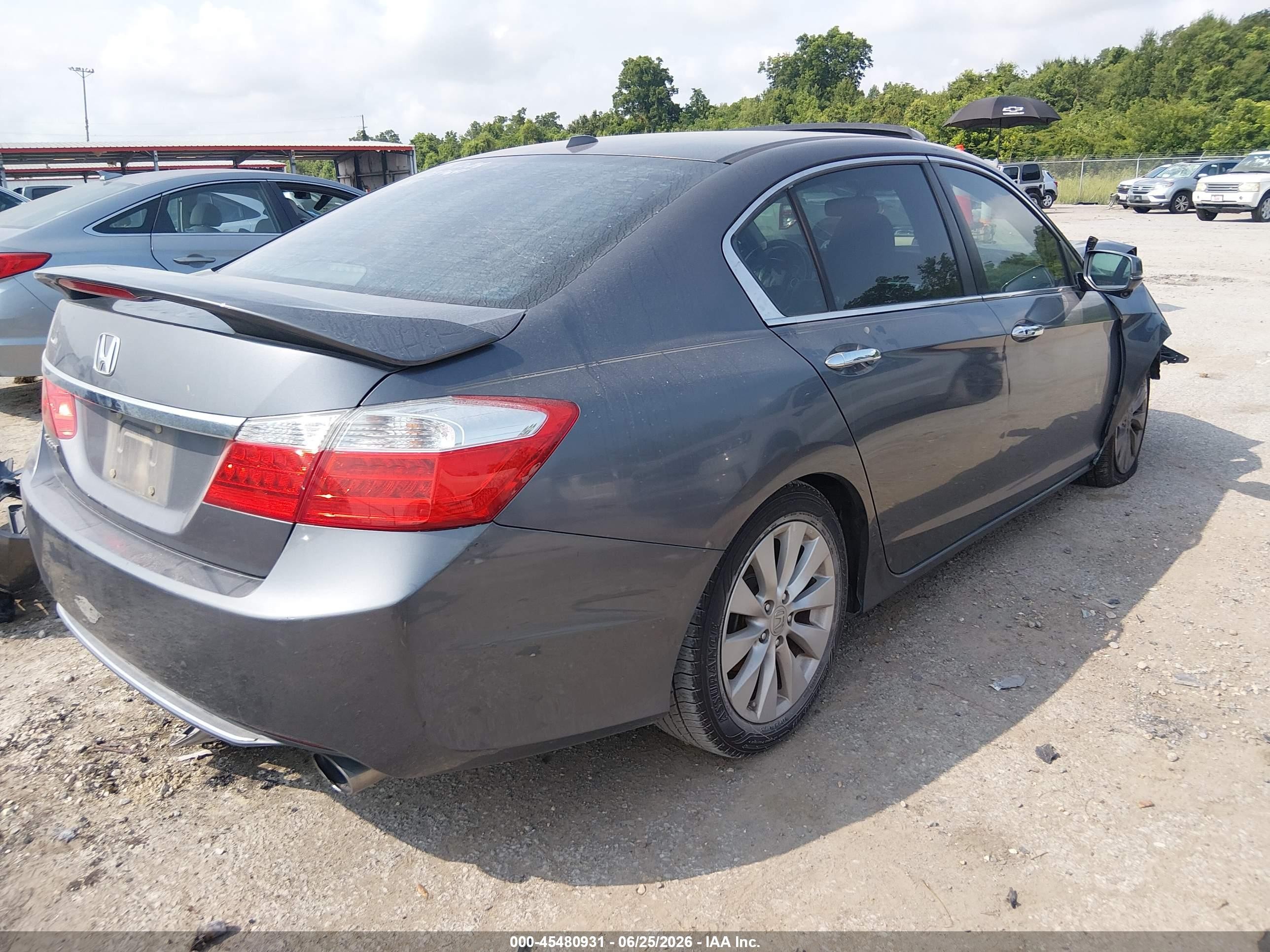 2013 Honda Accord Ex-l Gray vin: 1HGCR2F85DA037641