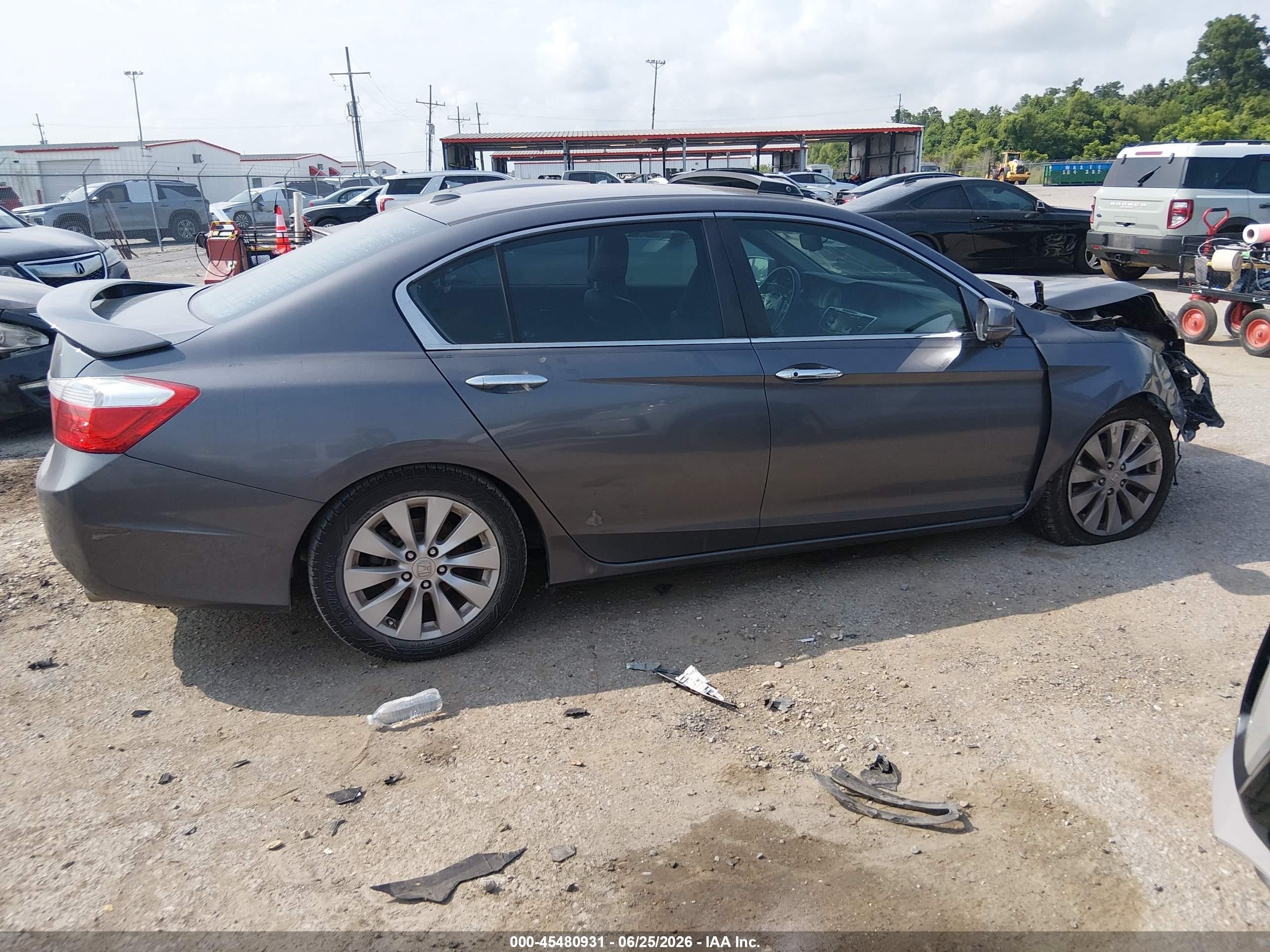 2013 Honda Accord Ex-l Gray vin: 1HGCR2F85DA037641