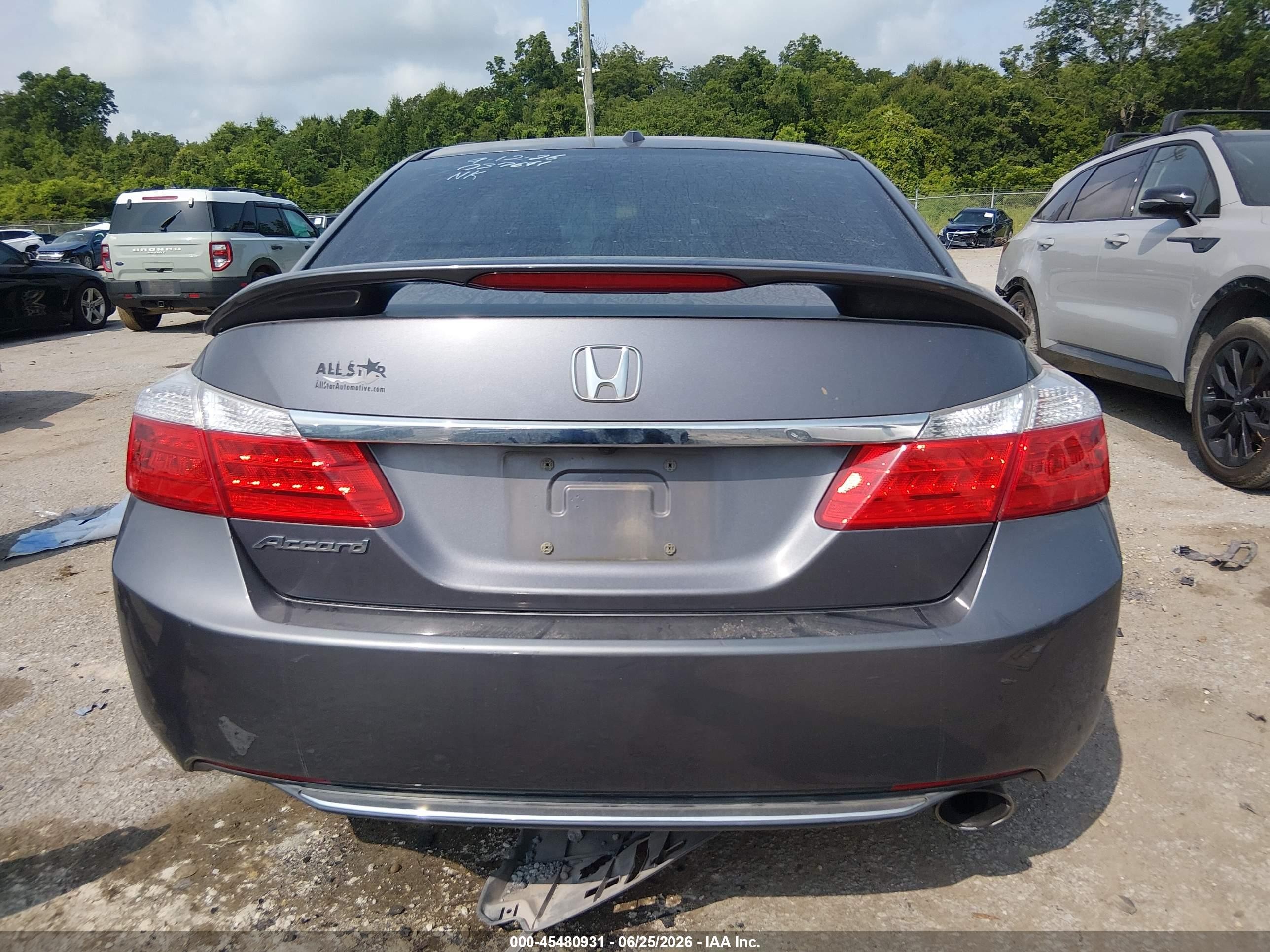 2013 Honda Accord Ex-l Gray vin: 1HGCR2F85DA037641