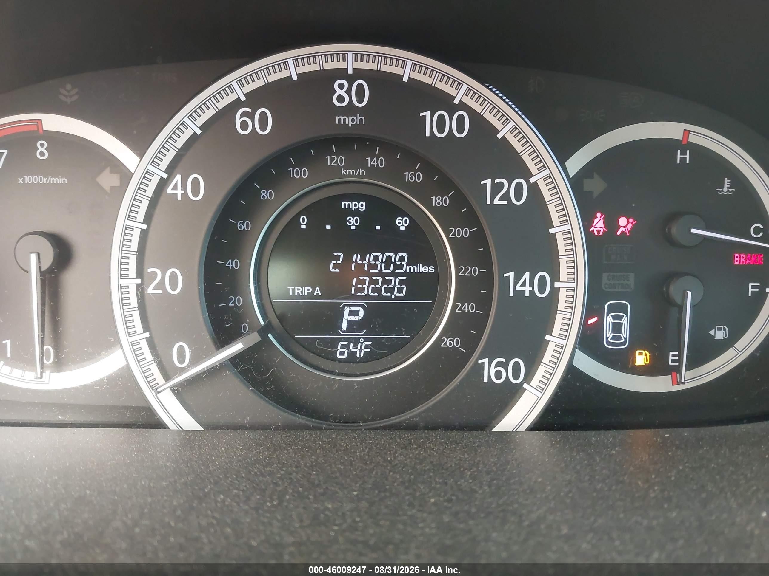 2013 Honda Accord Ex-l Серый vin: 1HGCR2F85DA040183