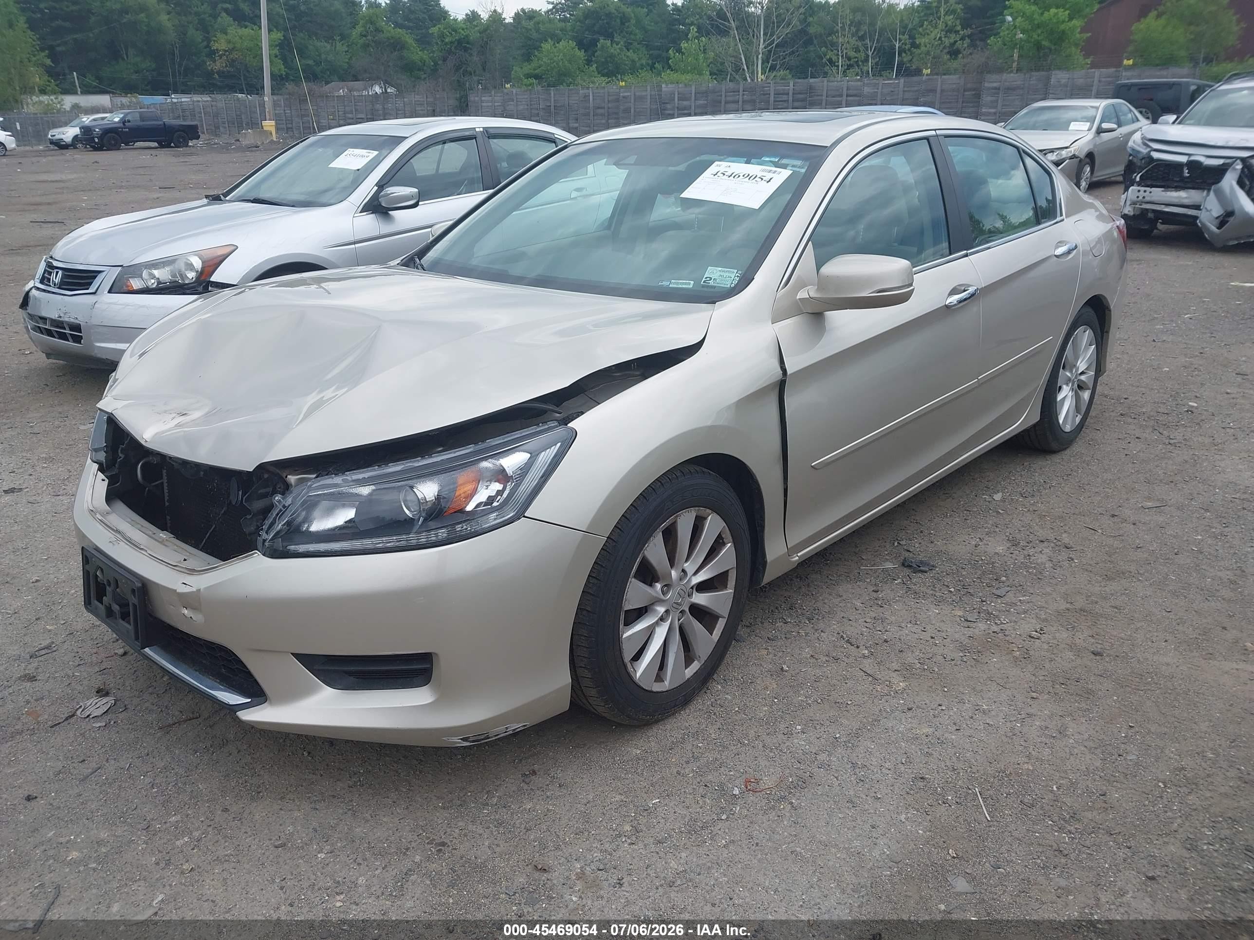 2013 Honda Accord Ex-l Gold vin: 1HGCR2F85DA045772