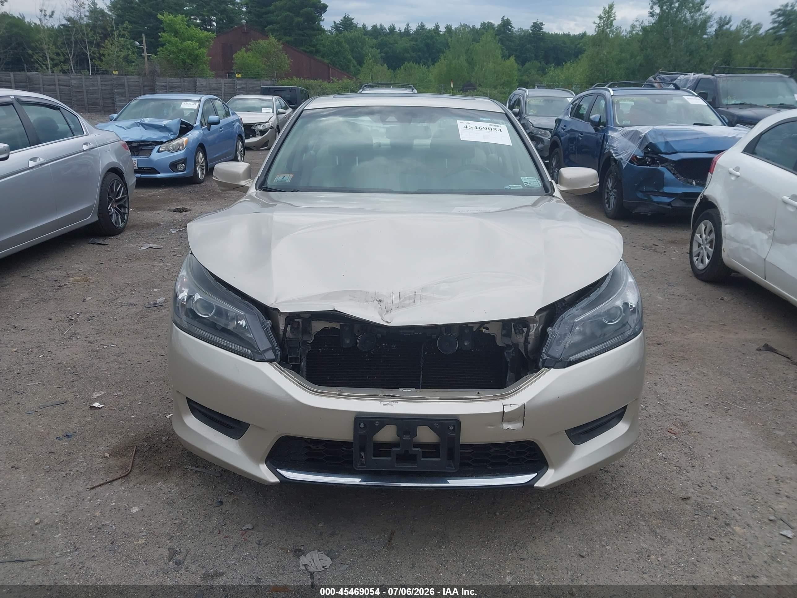 2013 Honda Accord Ex-l Gold vin: 1HGCR2F85DA045772