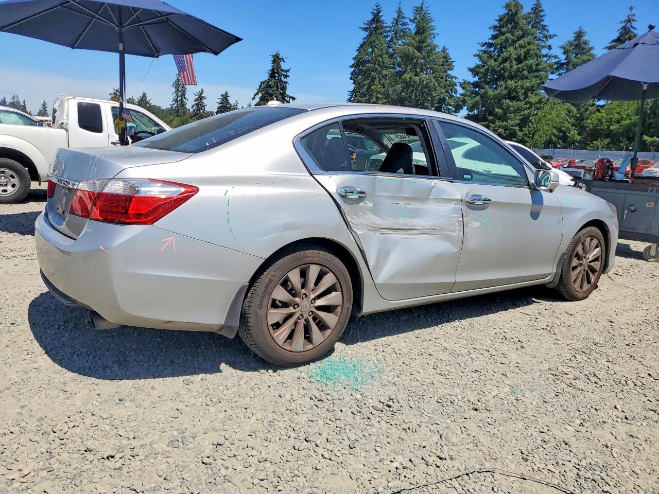 2013 Honda Accord Exl Silver vin: 1HGCR2F85DA055282