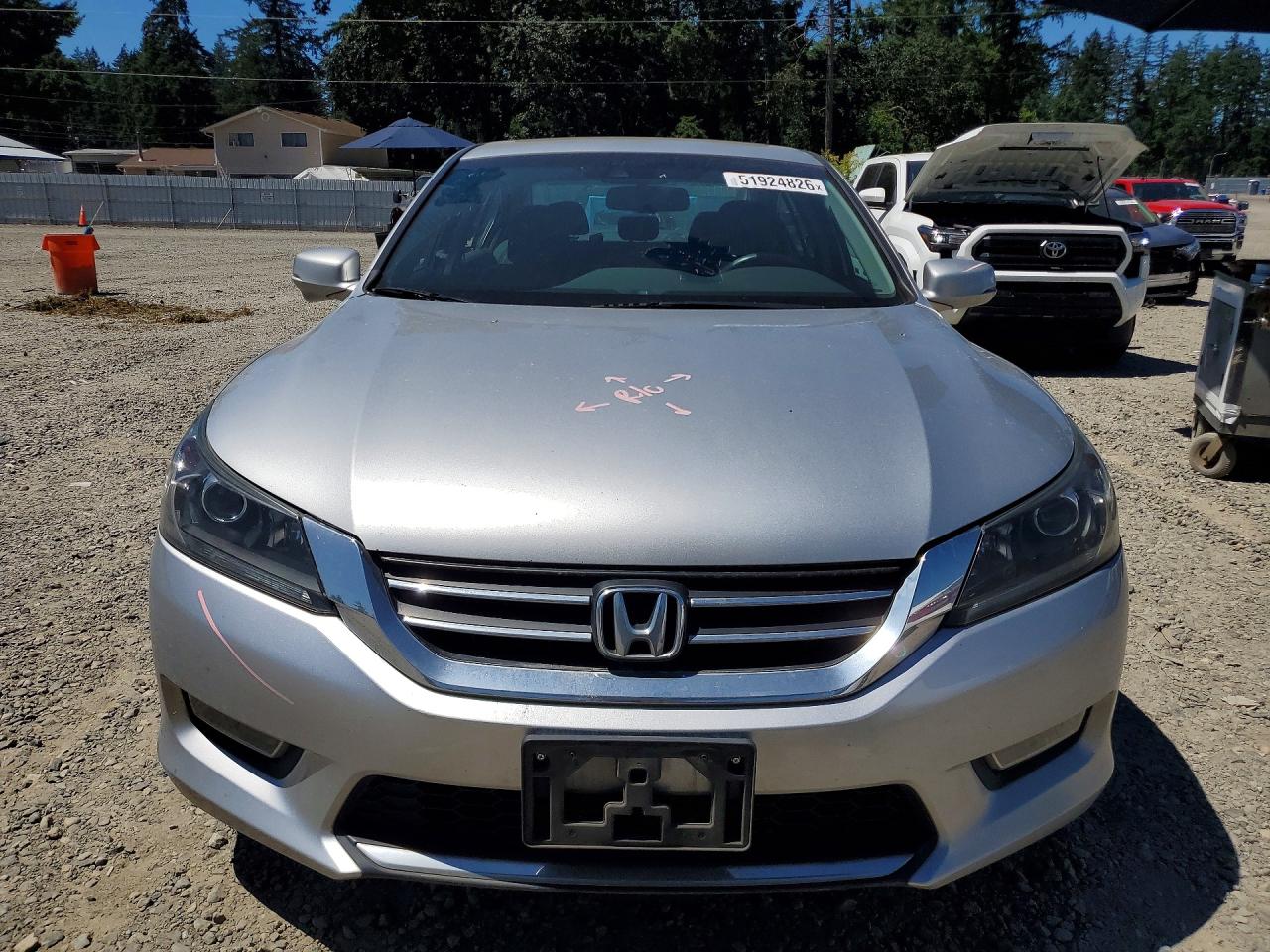 2013 Honda Accord Exl Silver vin: 1HGCR2F85DA055282