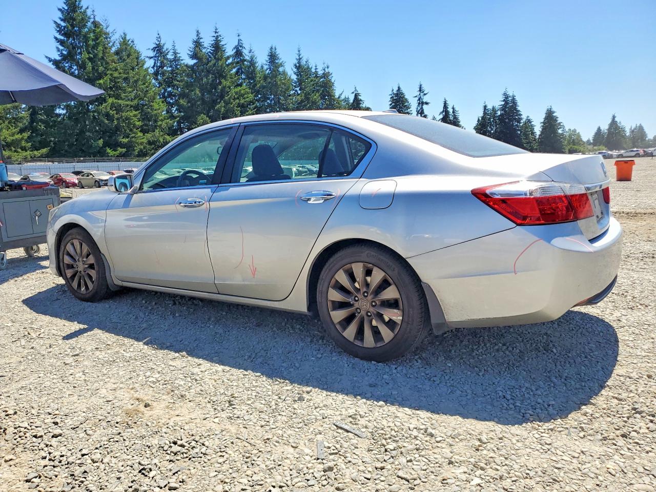 2013 Honda Accord Exl Silver vin: 1HGCR2F85DA055282