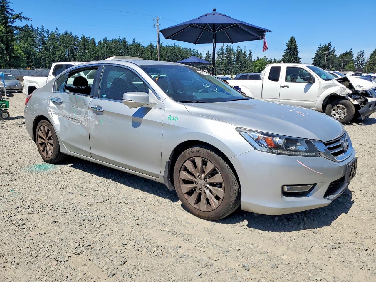 2013 Honda Accord Exl Silver vin: 1HGCR2F85DA055282