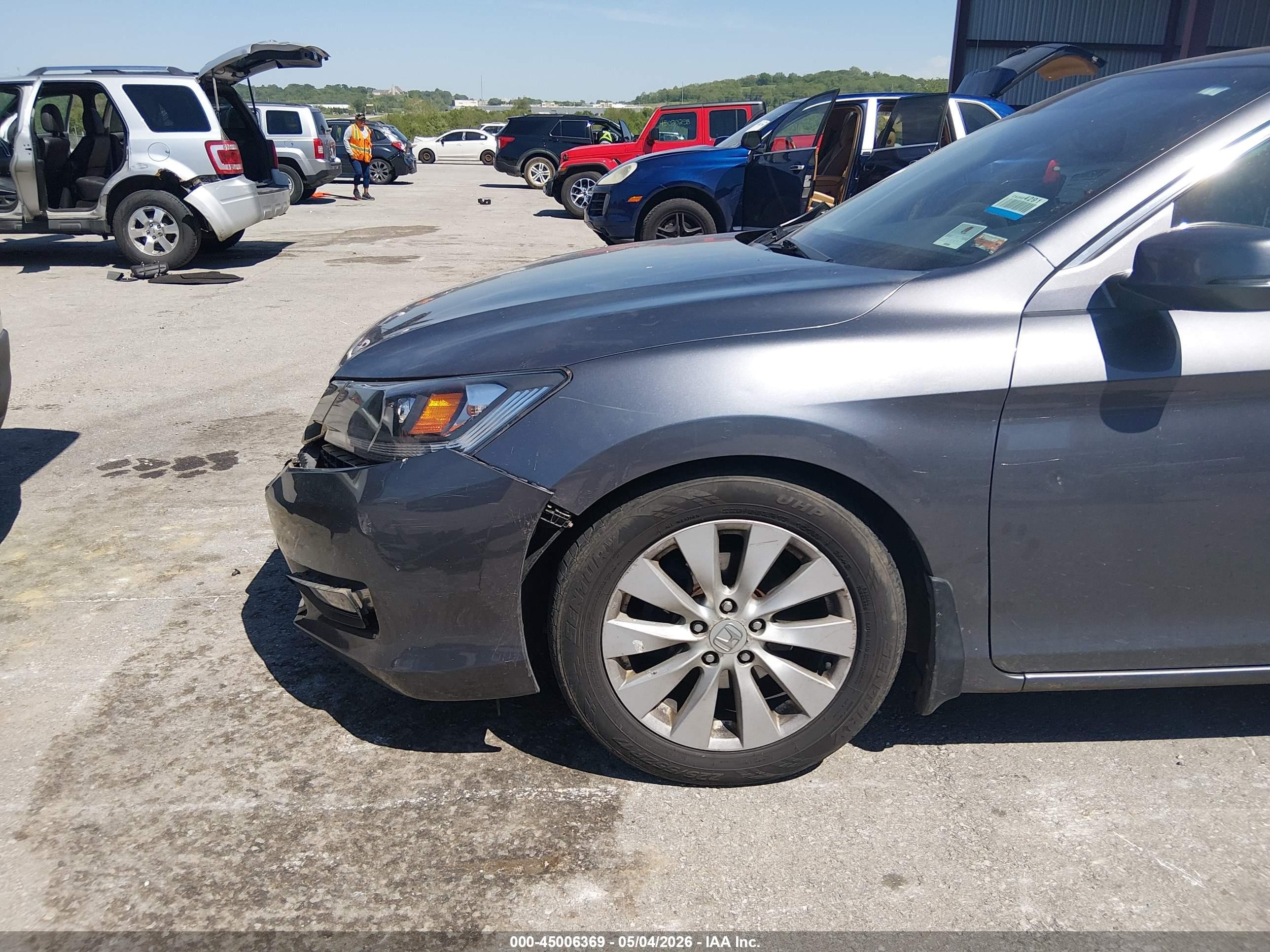 2013 Honda Accord Ex-l Gray vin: 1HGCR2F85DA071191